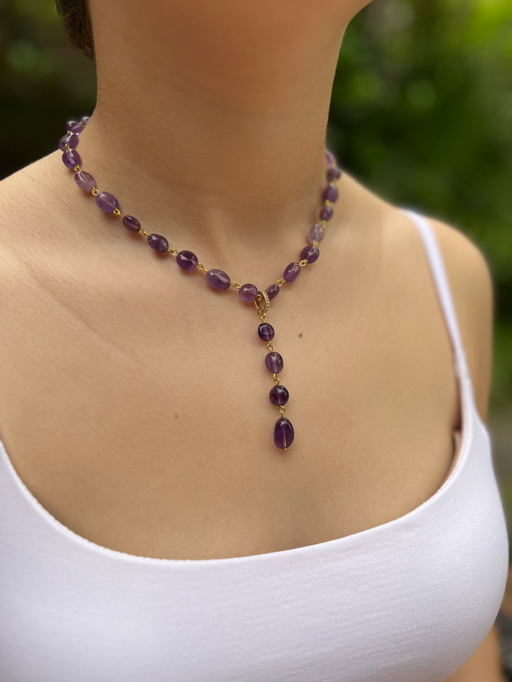 Amethyst 3-in-1 Necklace – Convertible Design