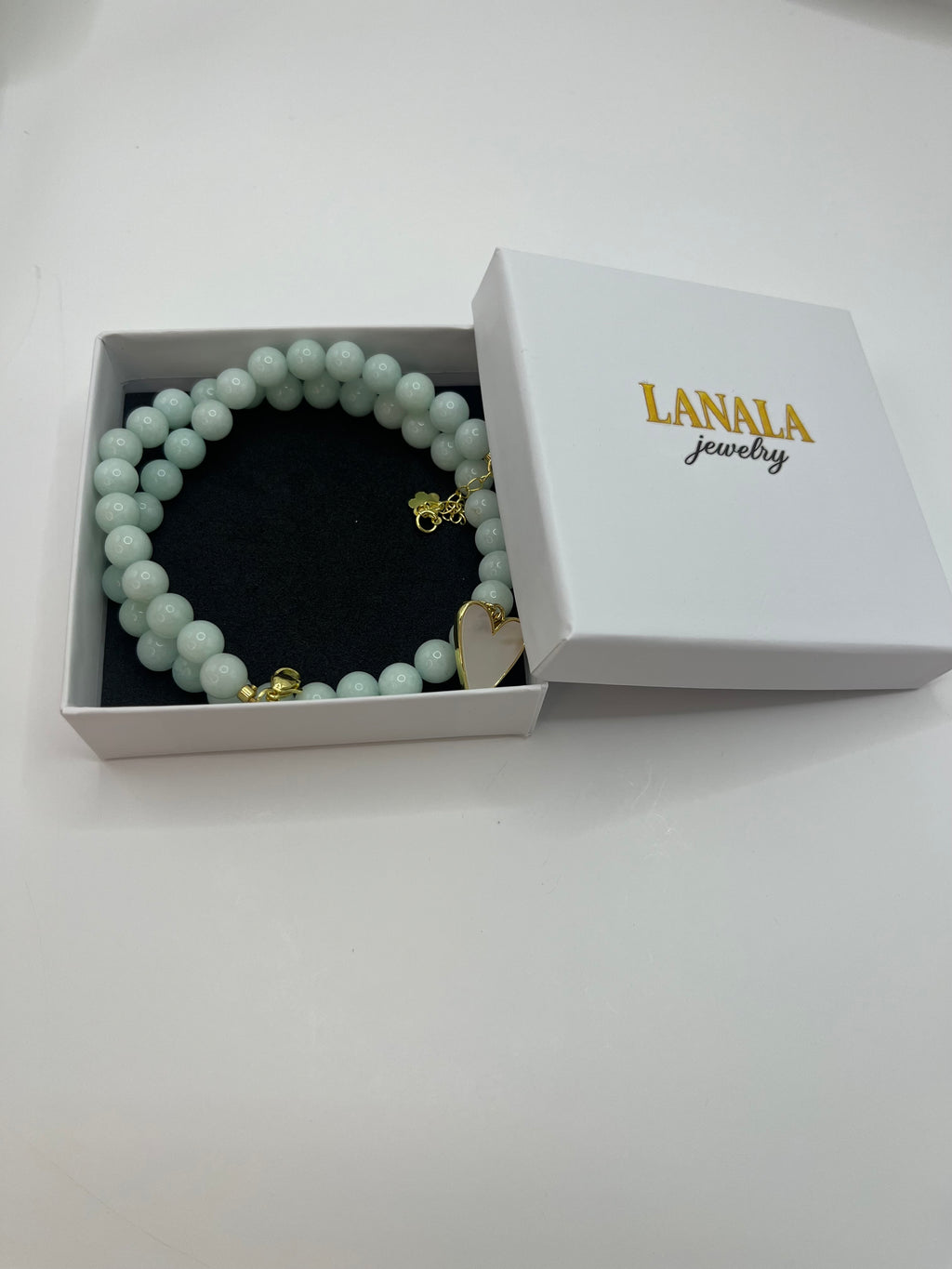 Natural Malaysia Jade Necklace with 18K Gold Heart Pendant