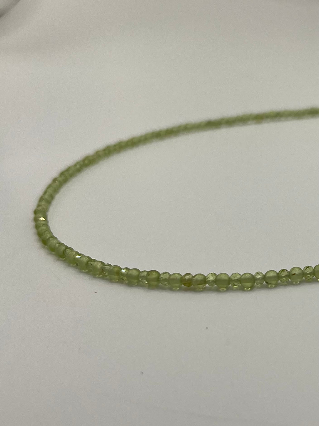 Peridot Necklace: 18K Gold Plated clasp