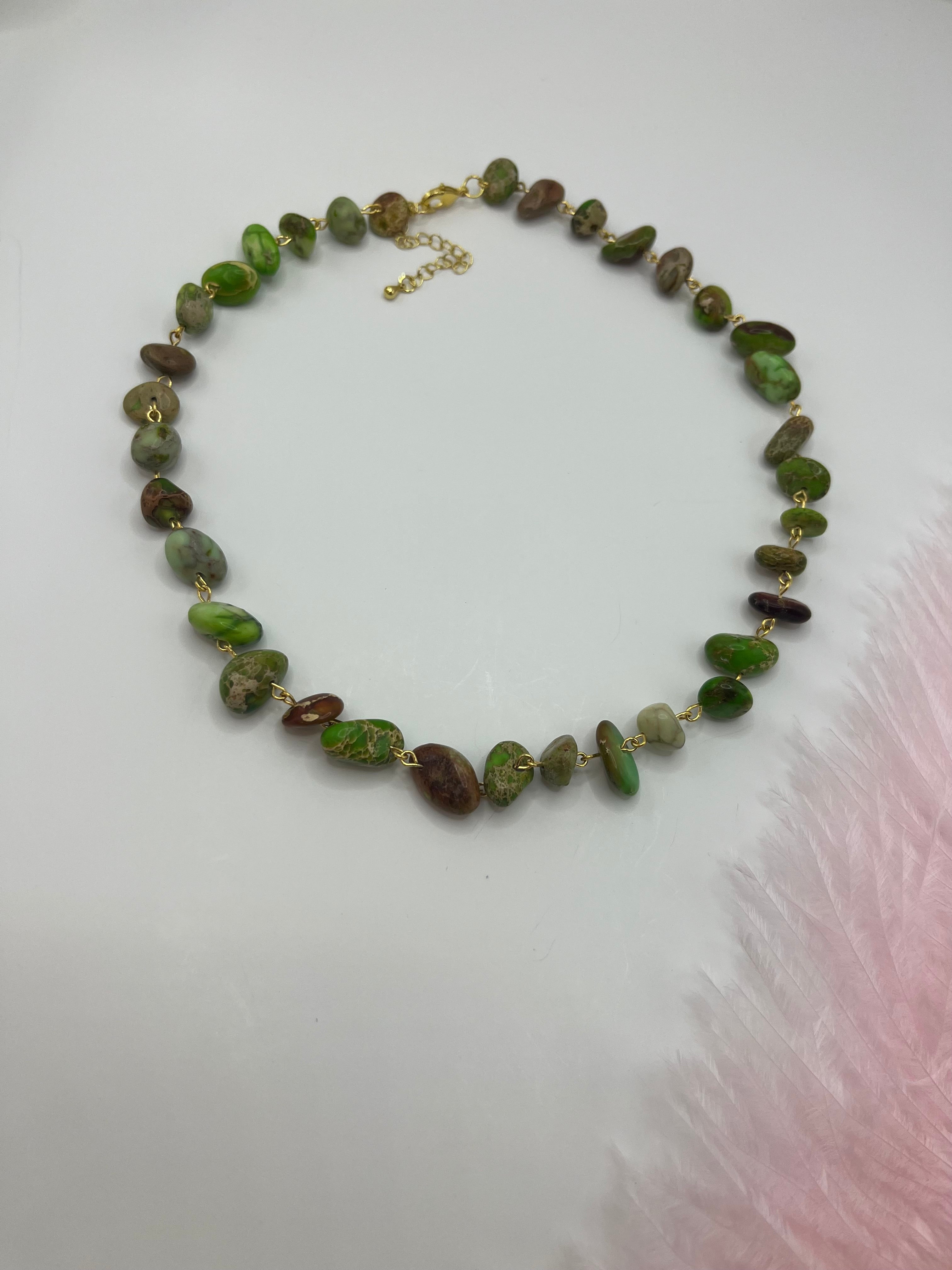Natural Imperial Jasper 3-in-1 Necklace – Transformable Design