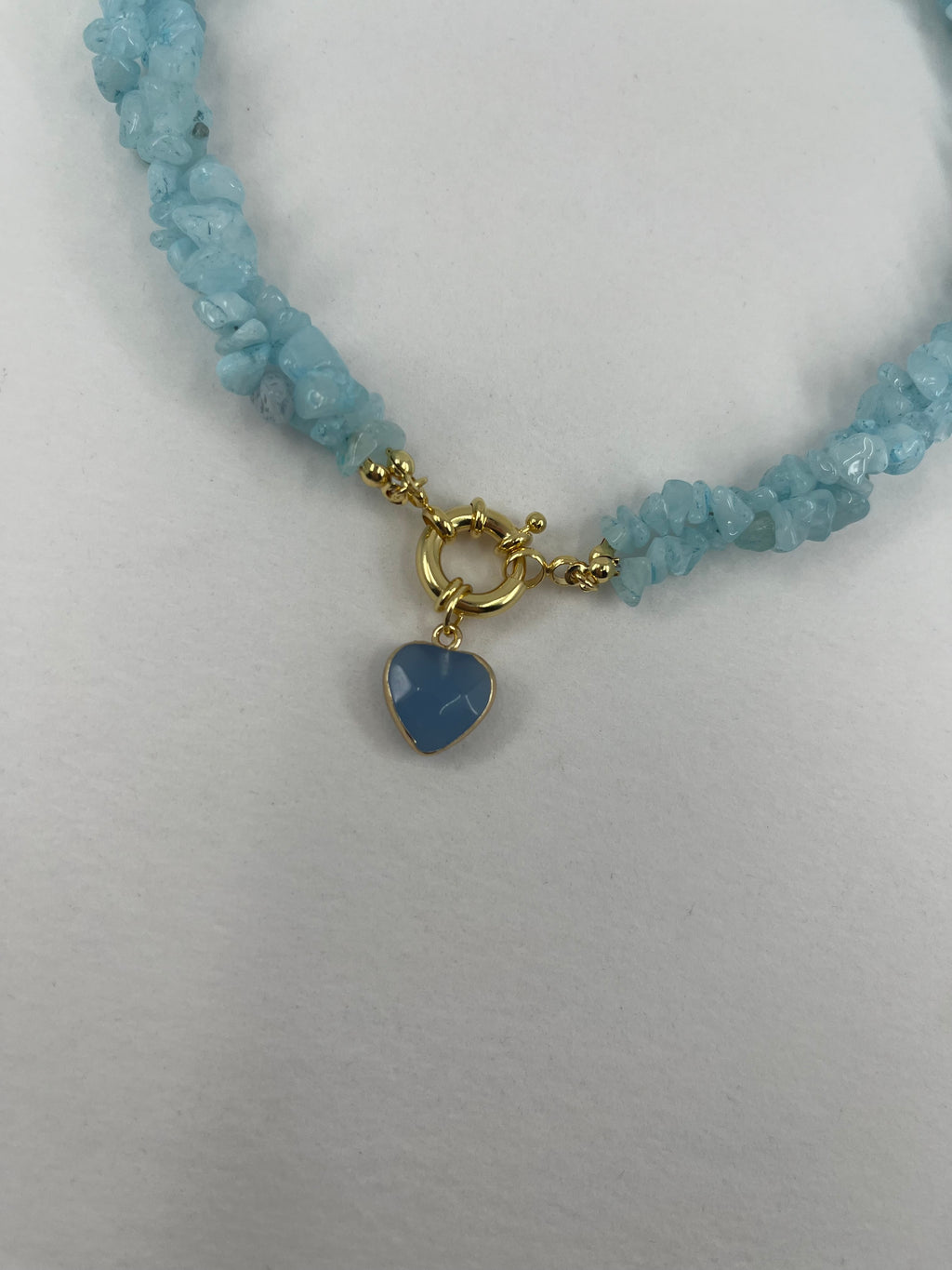 Natural Jade Necklace with Jade heart pendant