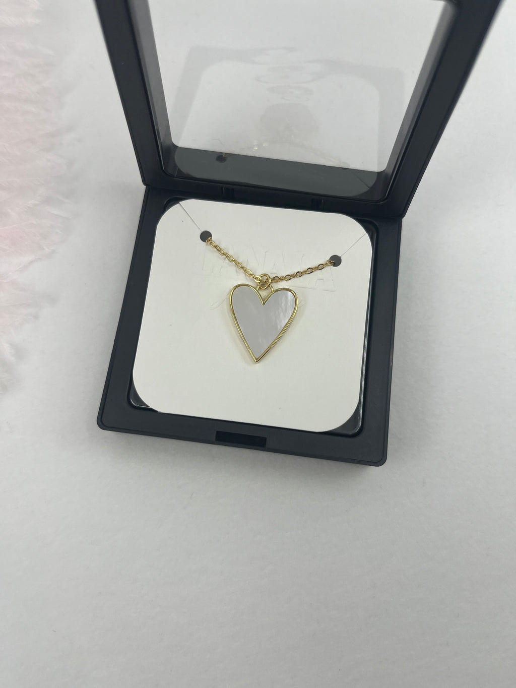 Heart Shell Necklace, Real 16K Gold Plated