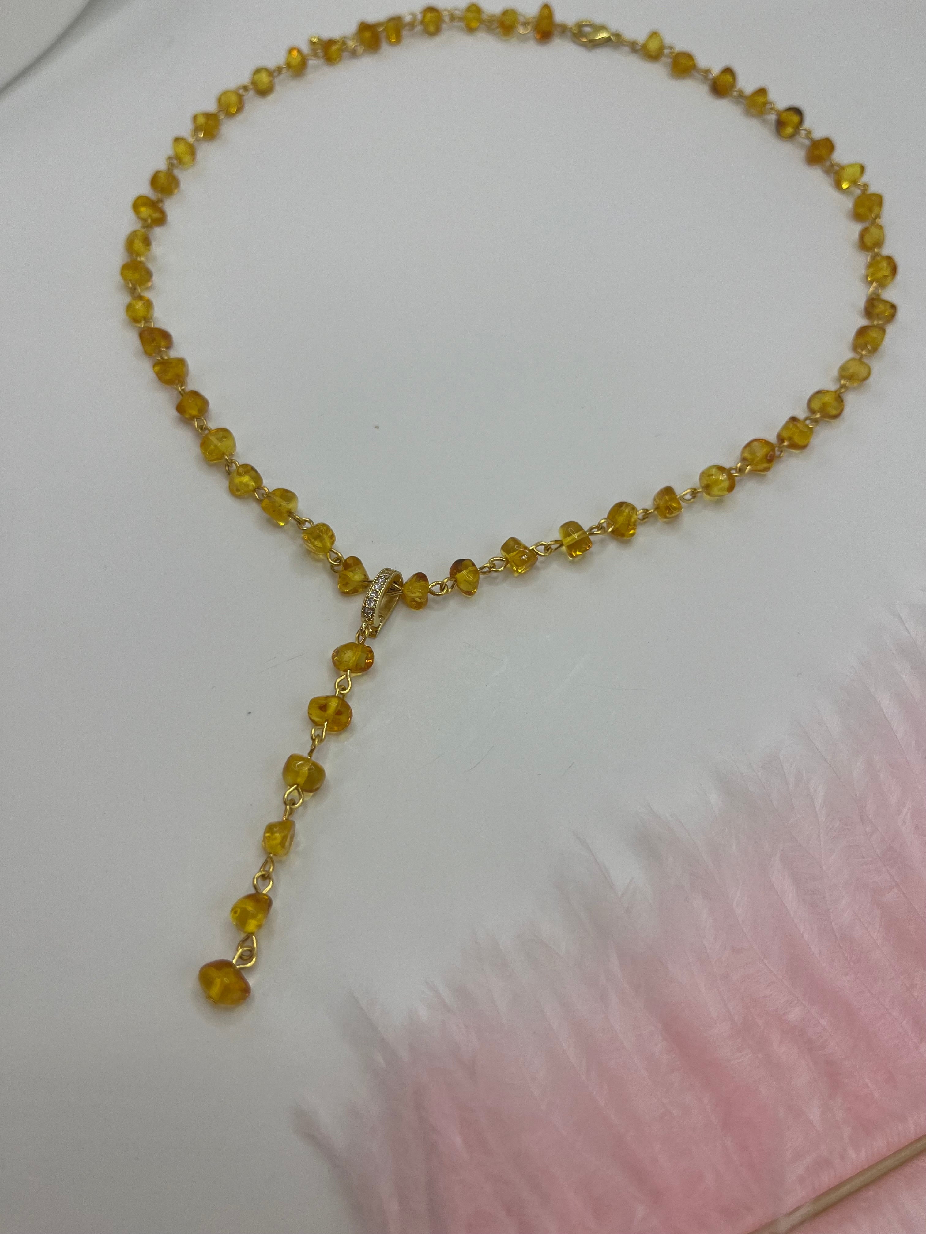 Natural Amber 3-in-1 Necklace – Convertible Design