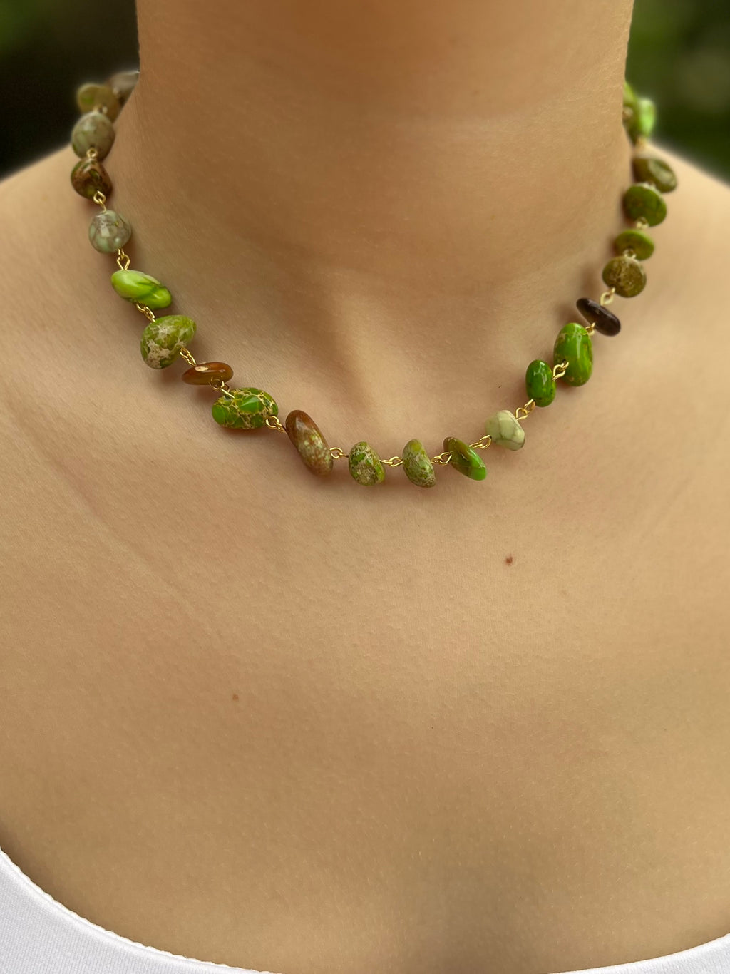 Natural Imperial Jasper 3-in-1 Necklace – Transformable Design