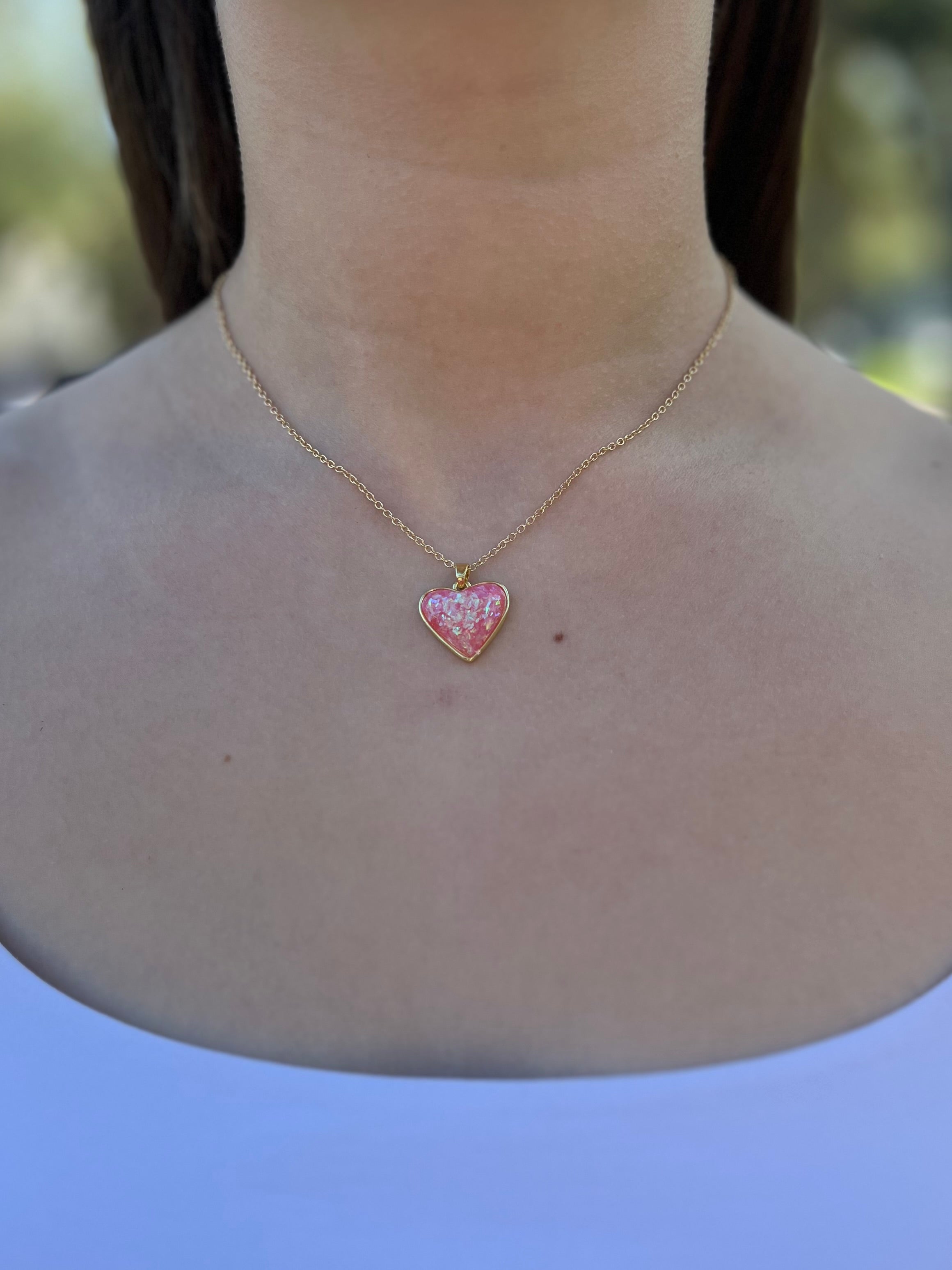 18K gold Heart Pendant Necklace