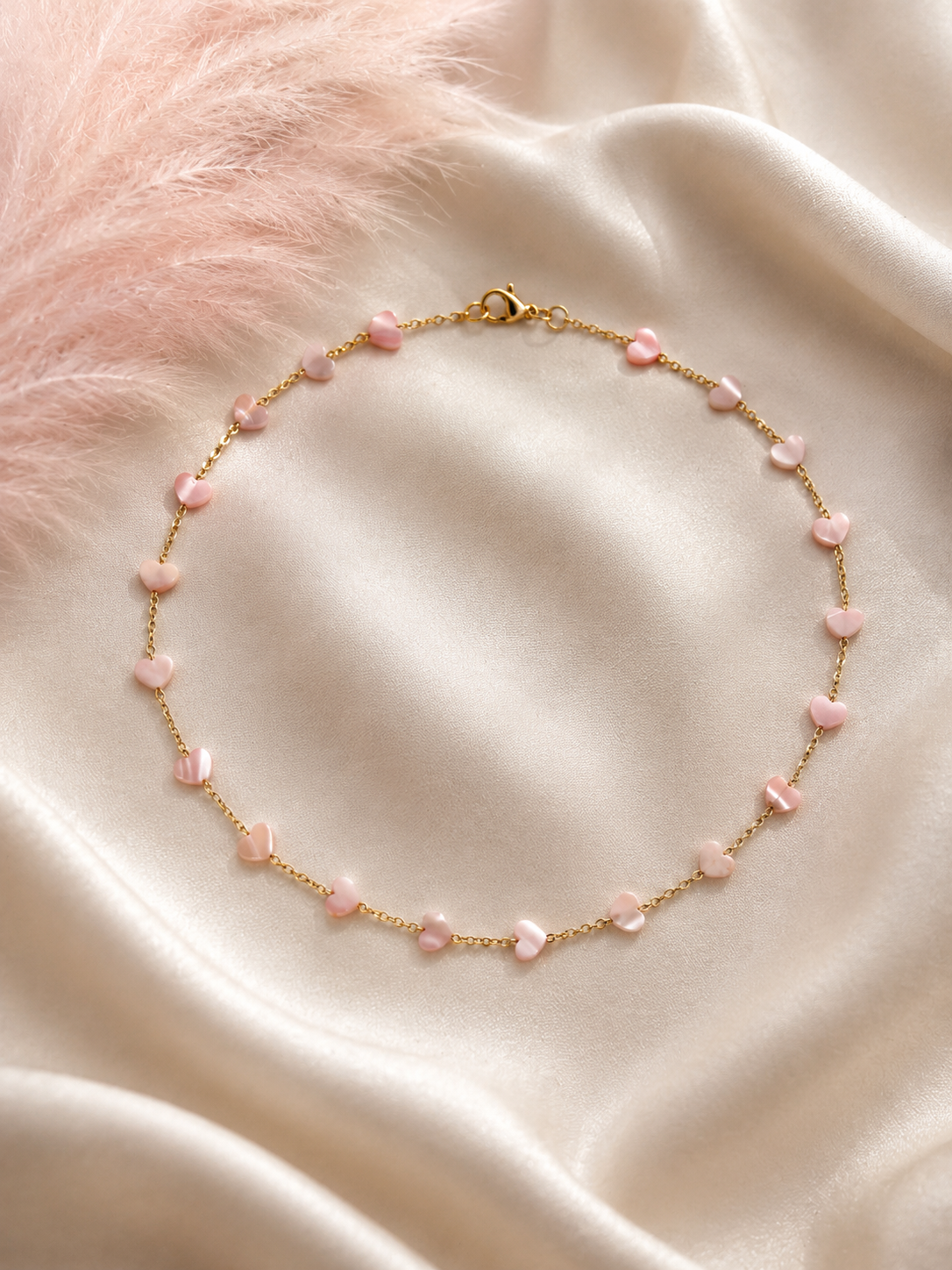 Natural Shell and Pearl Choker Necklace