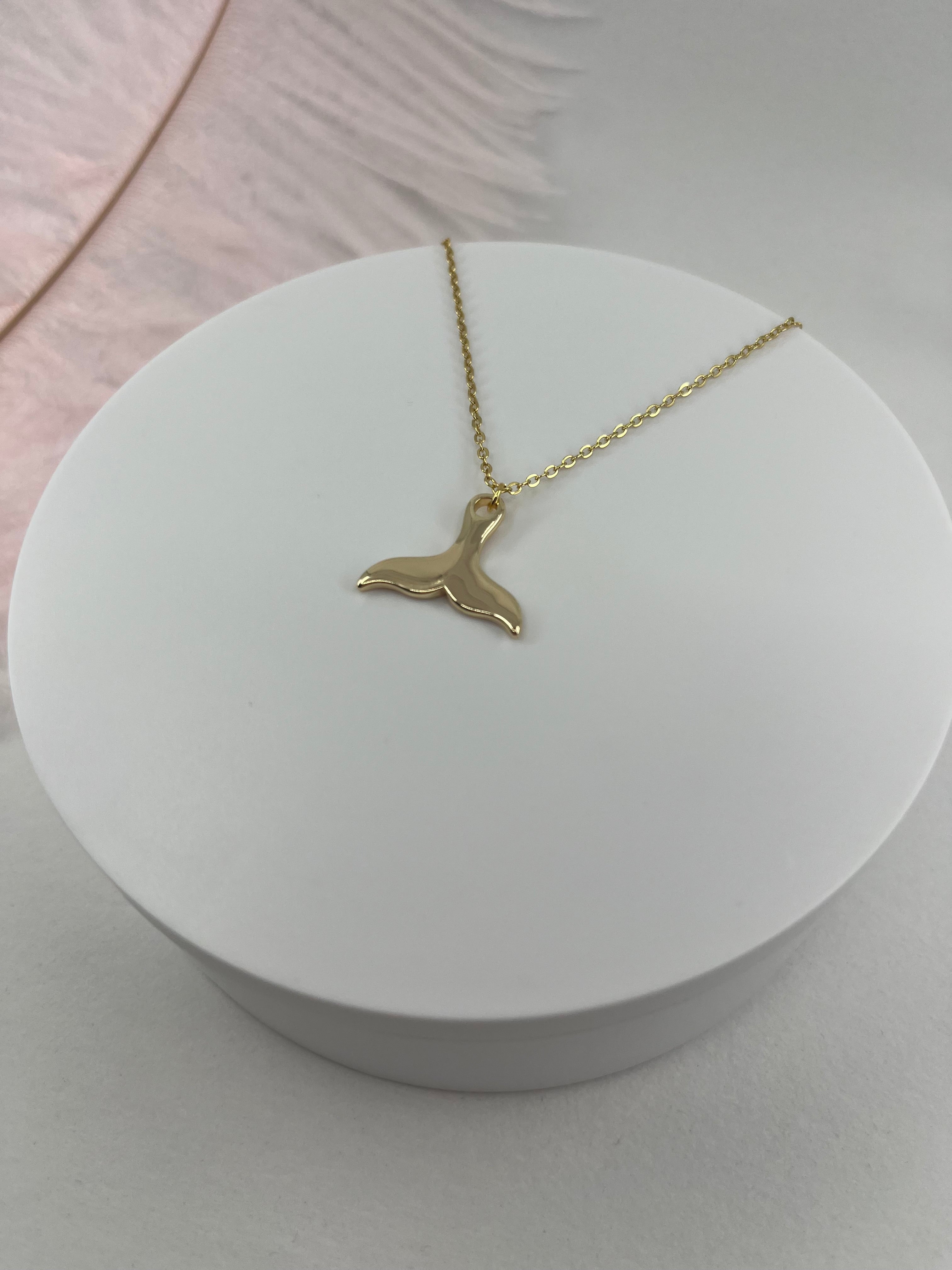 Mermaid tail Choker Necklace, Real 18K Gold Plated