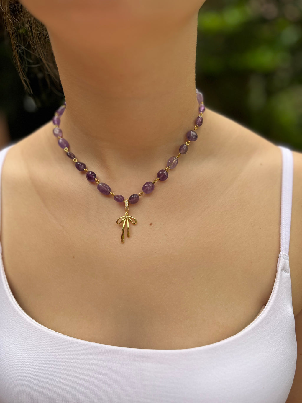 Amethyst 3-in-1 Necklace – Convertible Design
