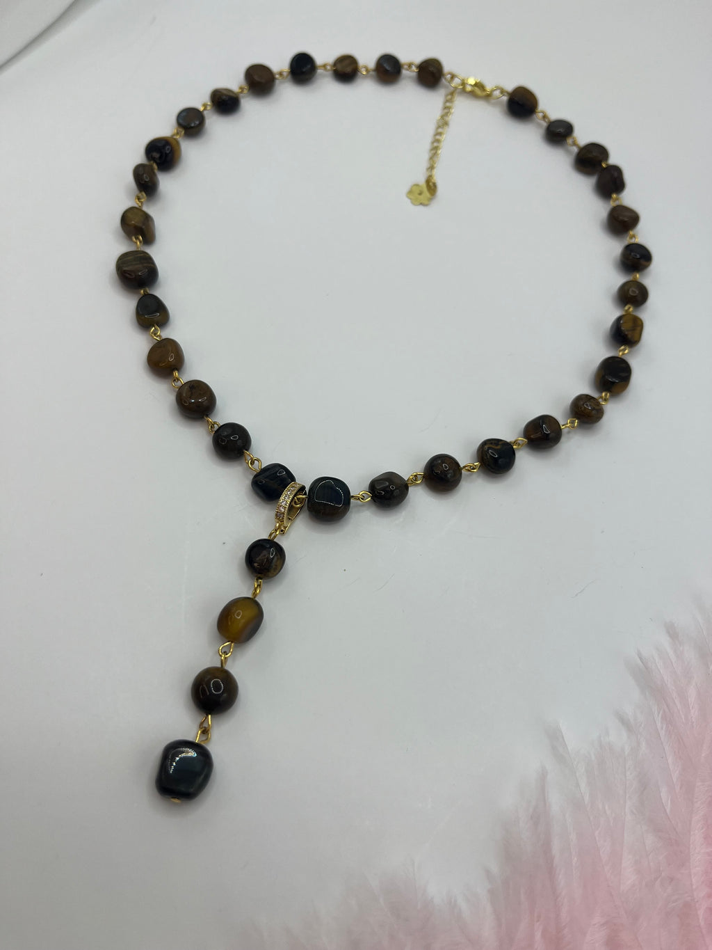 Natural Tiger Eye 3-in-1 Necklace – Transformable Design