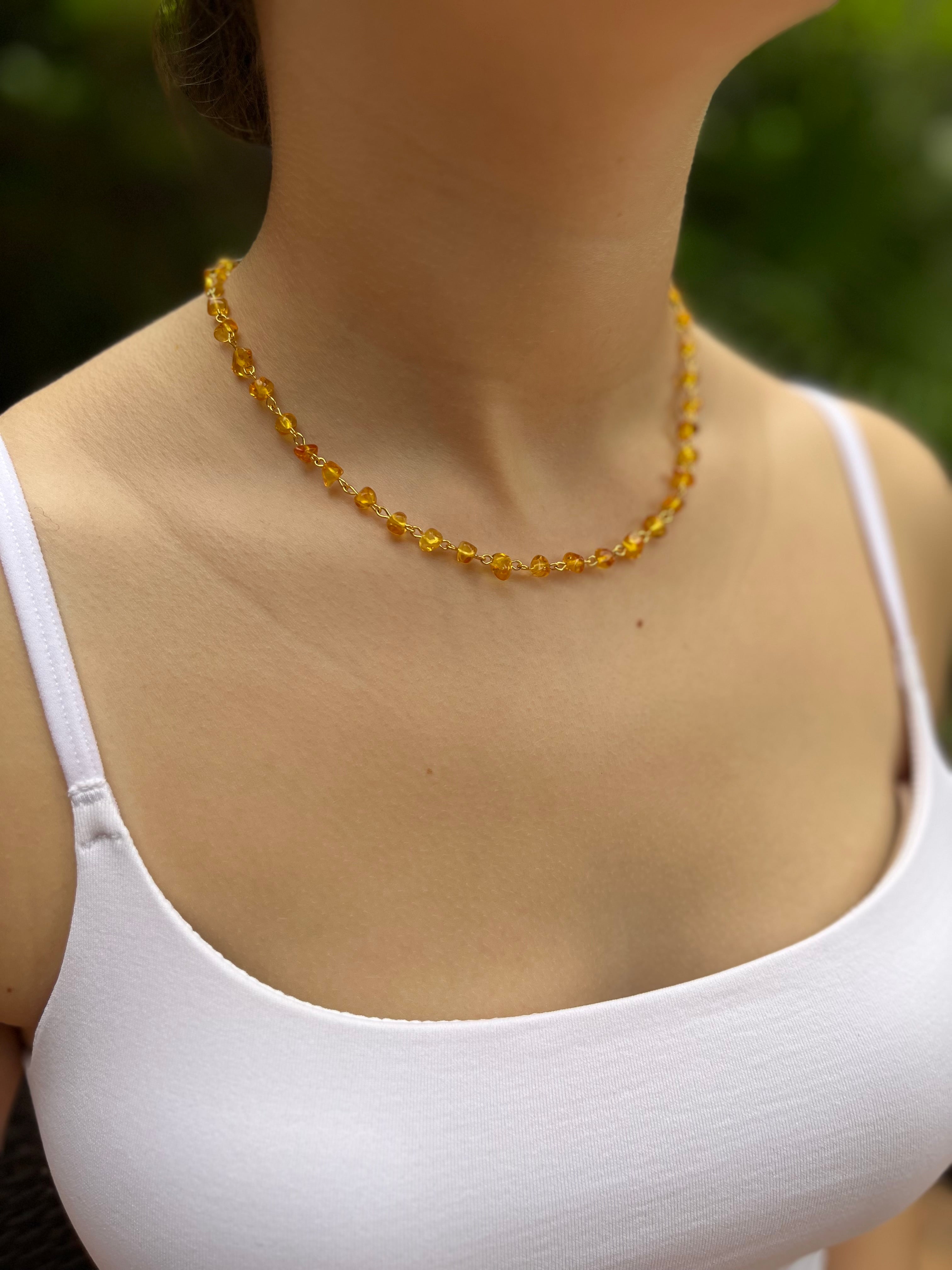 Natural Amber 3-in-1 Necklace – Convertible Design