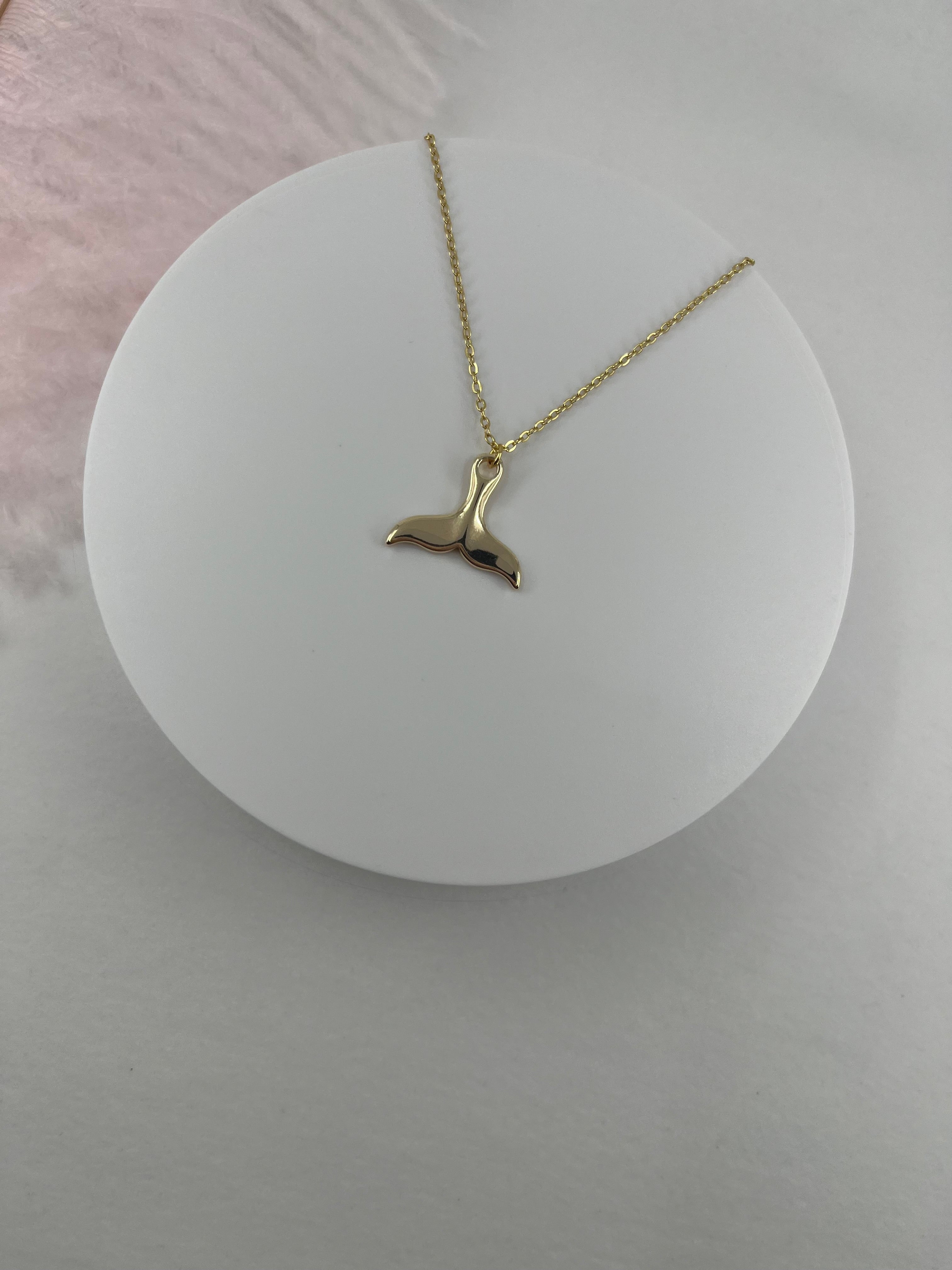 Mermaid tail Choker Necklace, Real 18K Gold Plated
