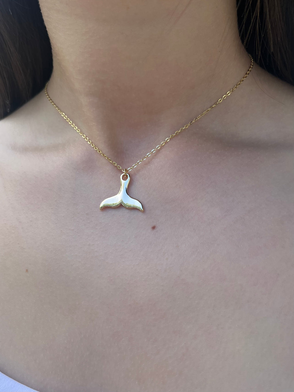 Mermaid tail Choker Necklace, Real 18K Gold Plated