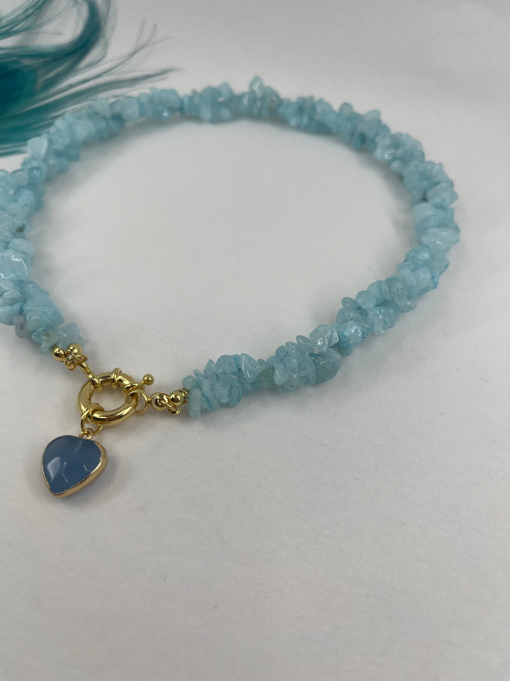 Natural Jade Necklace with Jade heart pendant