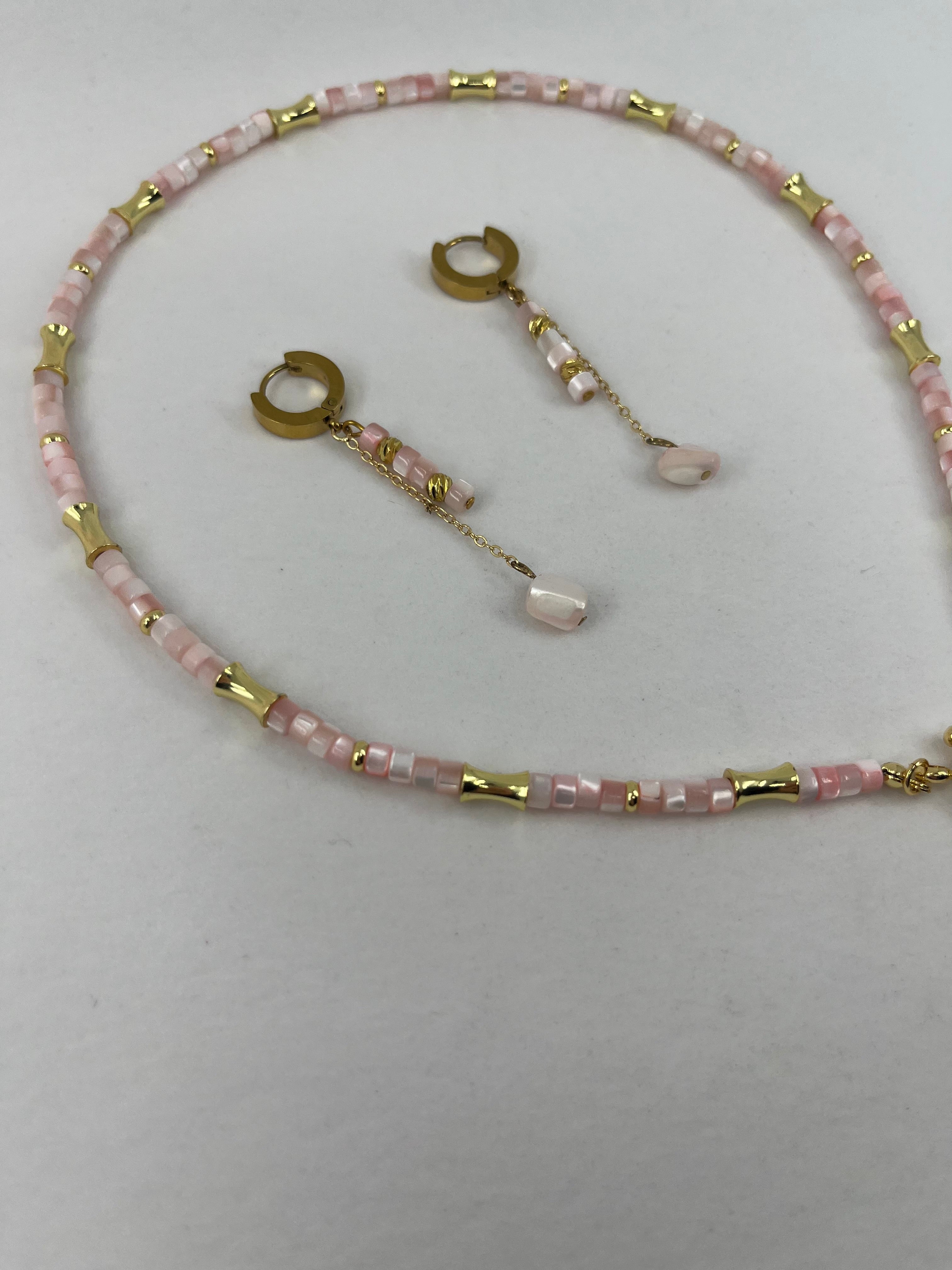 Pink Shell Y-Necklace