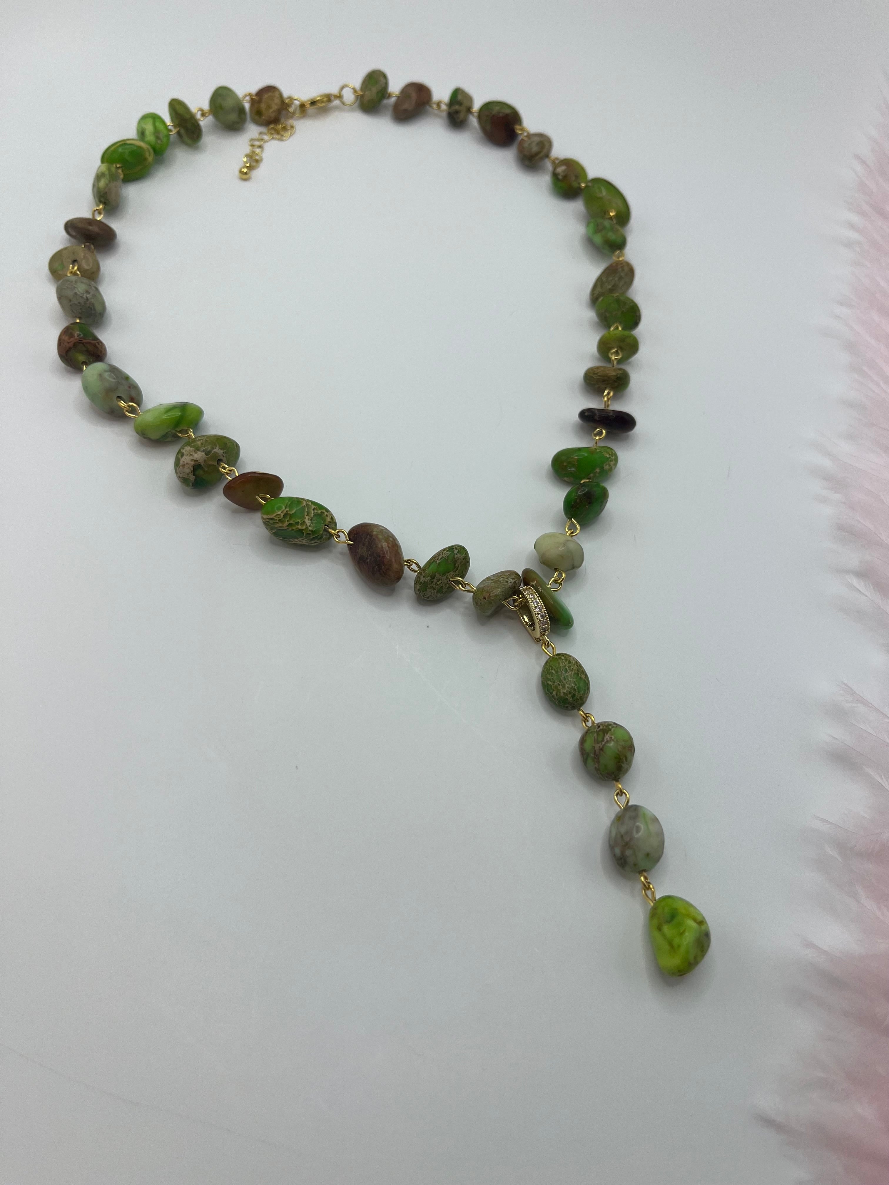 Natural Imperial Jasper 3-in-1 Necklace – Transformable Design