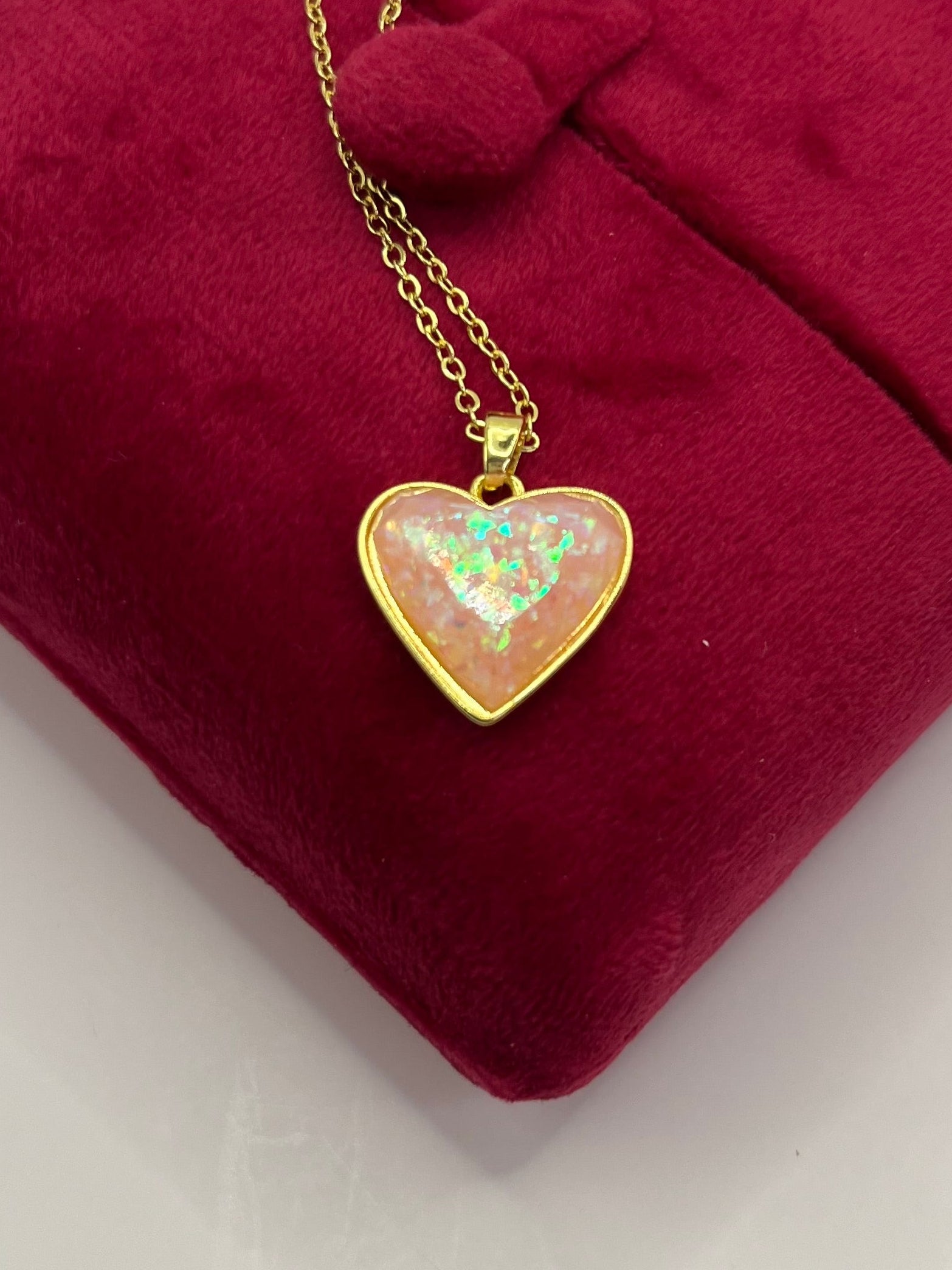 18K gold Heart Pendant Necklace
