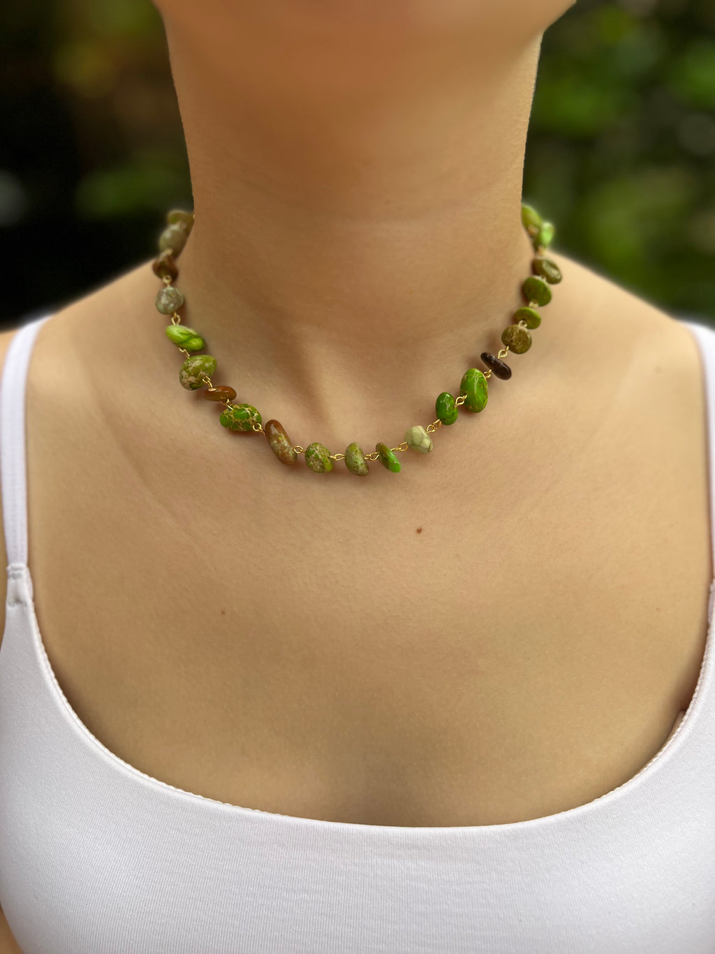 Natural Imperial Jasper 3-in-1 Necklace – Transformable Design