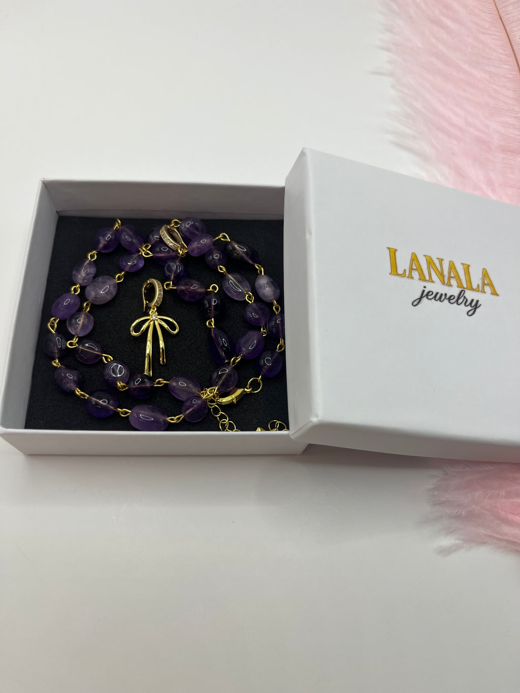 Amethyst 3-in-1 Necklace – Convertible Design