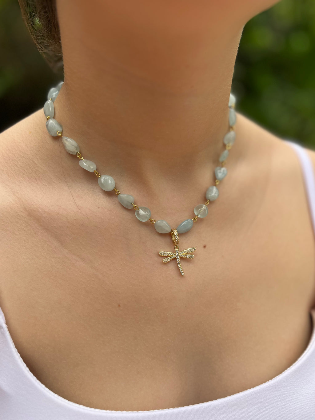 Aquamarine 3-in-1 Necklace – Convertible Design