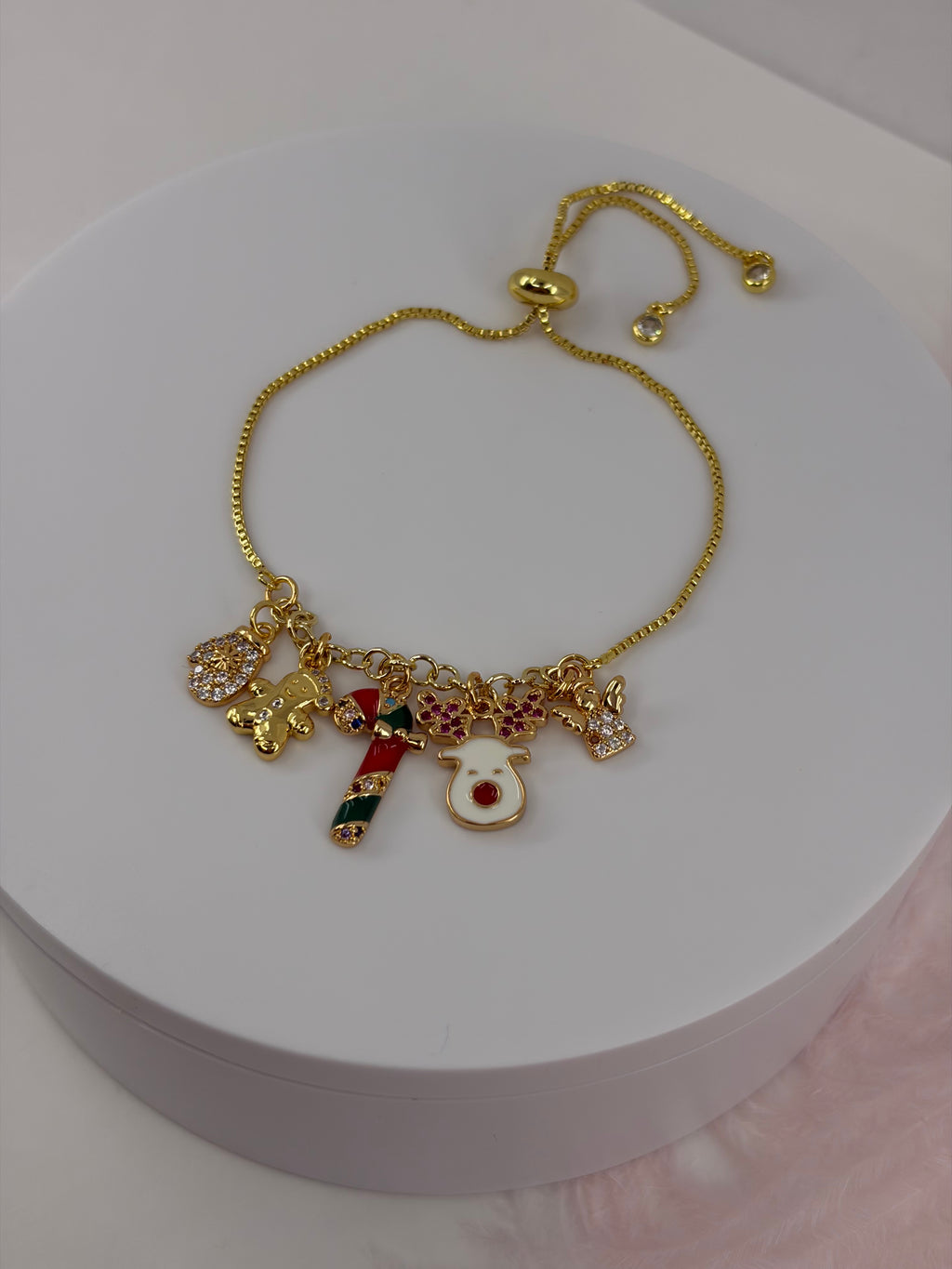 Christmas bracelet with slider chain