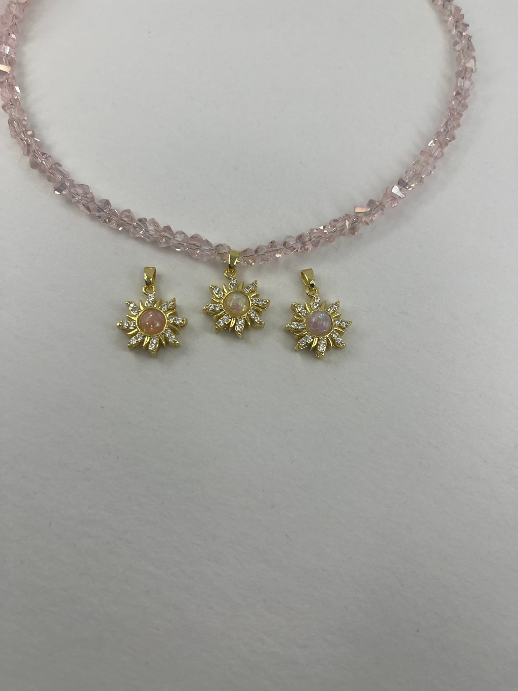 Sun Crystal Choker Necklace – 18K Gold Plated