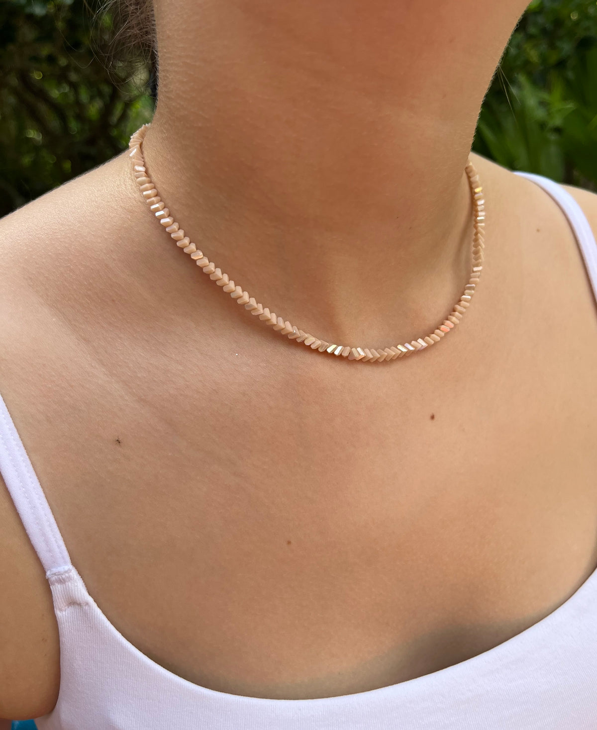 Delicate Crystal Choker Necklace – 4 Colors | Faceted Jewelry Crystal Beads | 18K Gold Plated Brass Chain |