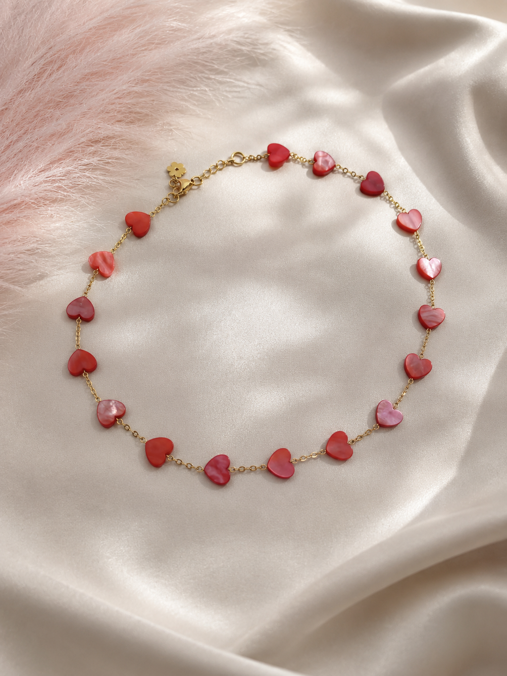 Natural Shell and Pearl Choker Necklace
