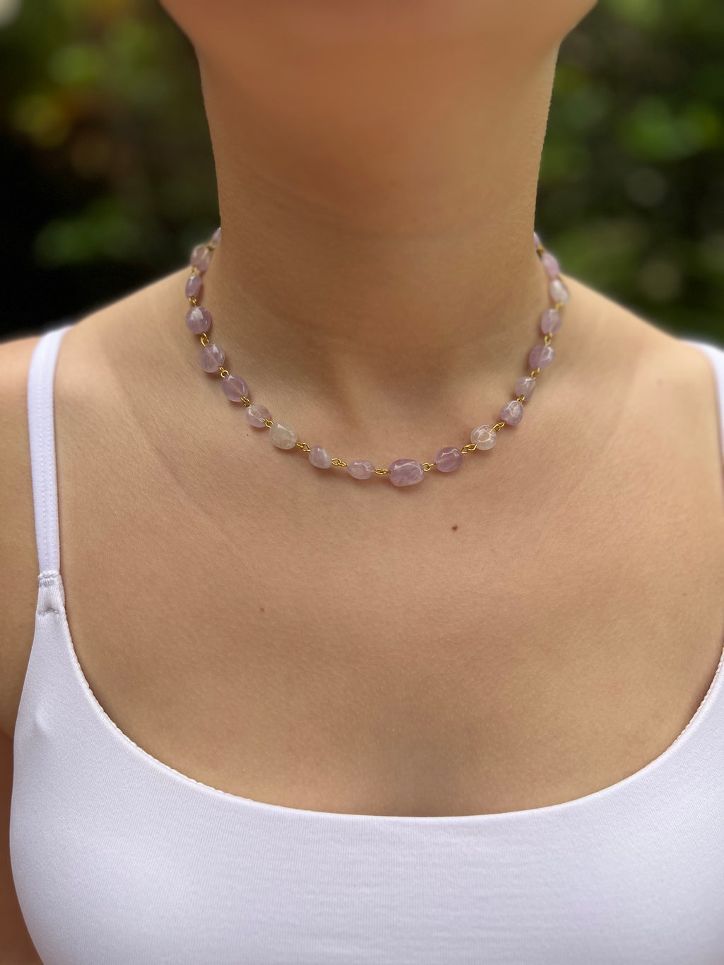 Amethyst 3-in-1 Necklace – Convertible Design, light lilac