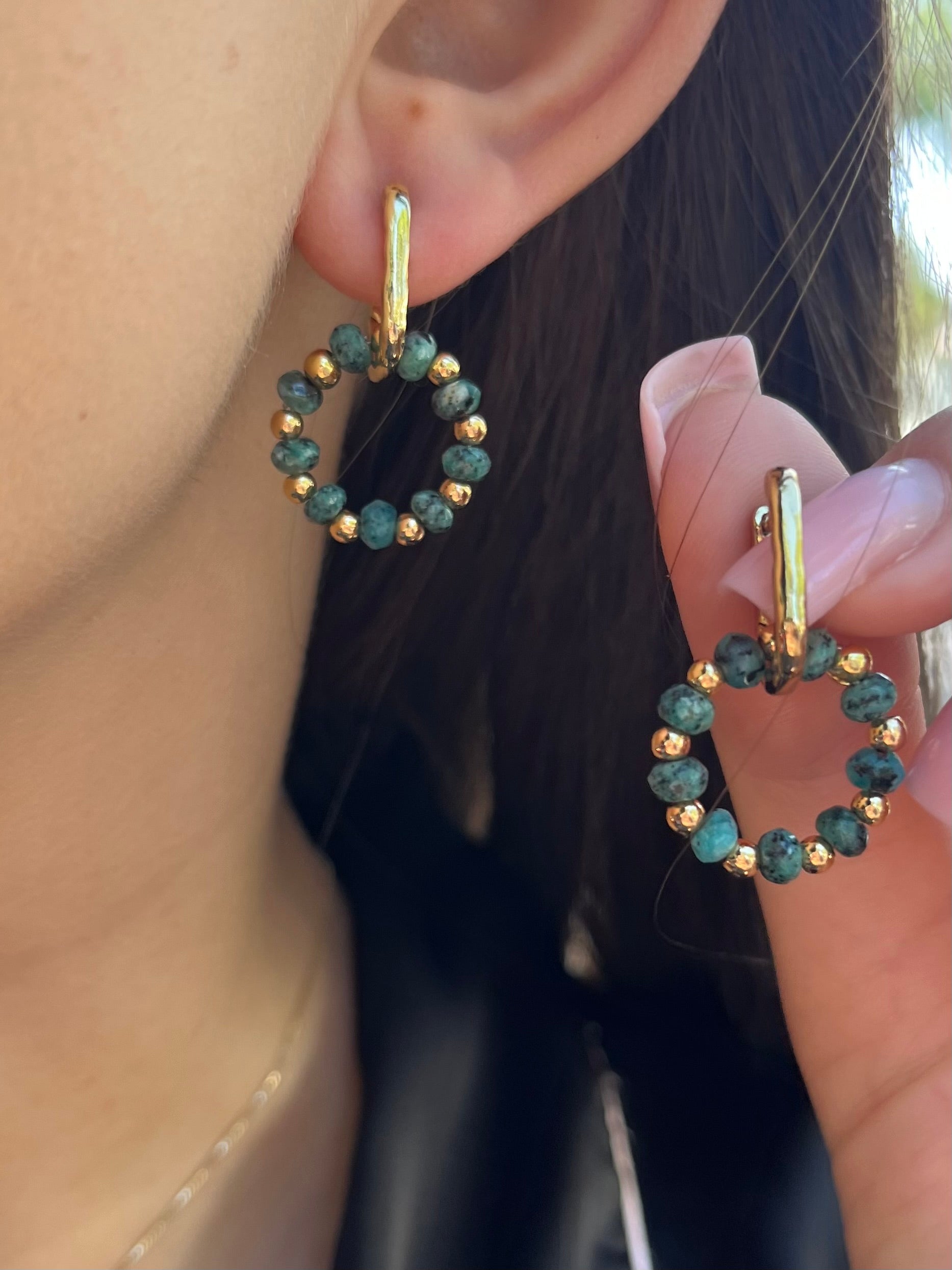 Natural Malaysia Jade Earrings