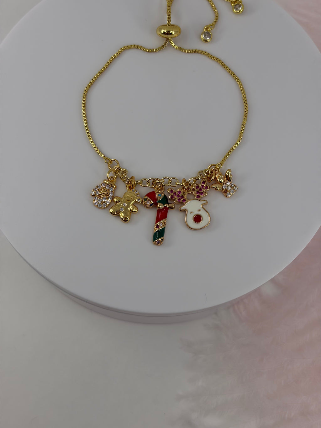 Christmas bracelet with slider chain