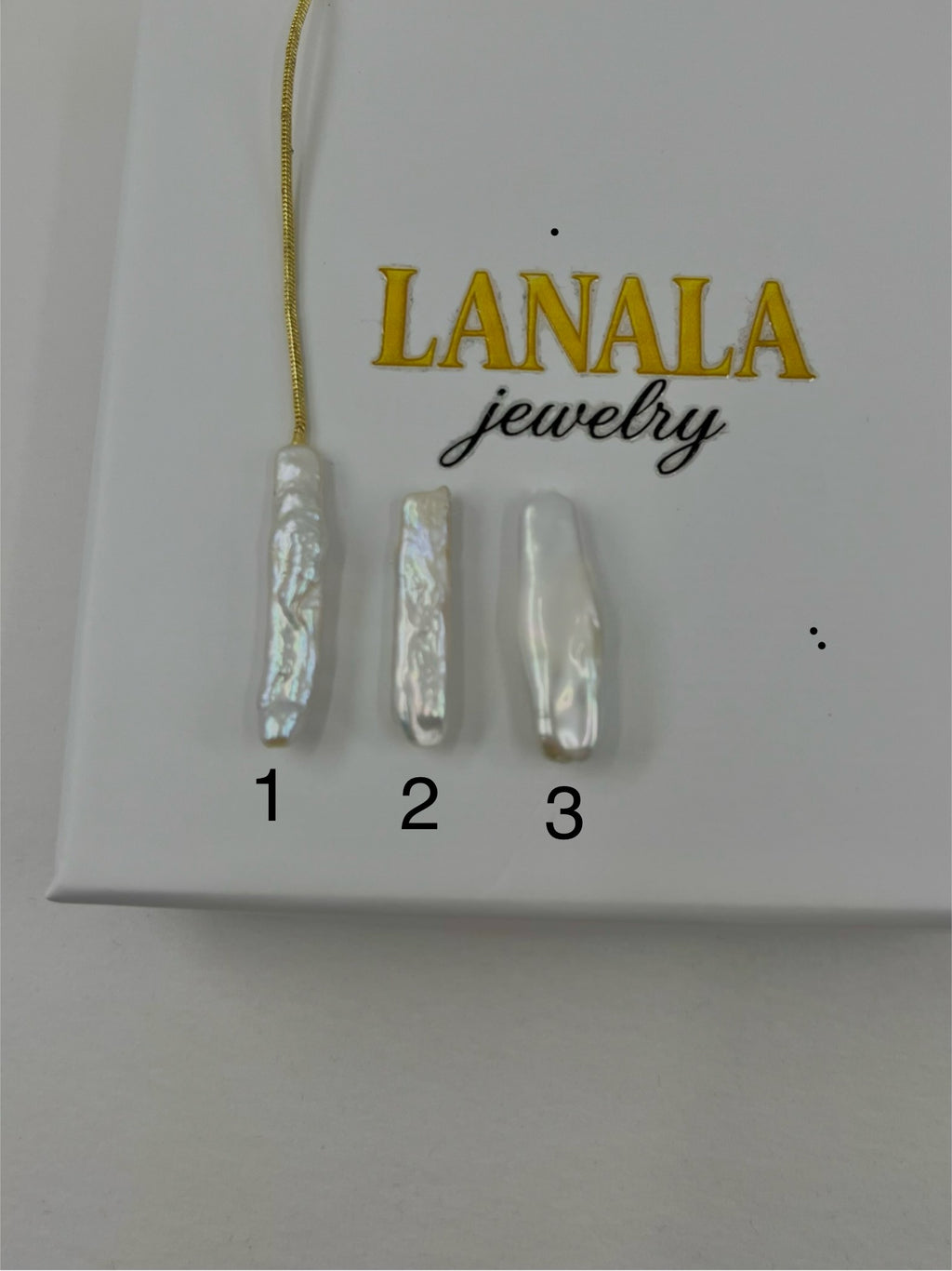 Baroque Pearl and zirconia Y-Necklace, 18k gold plated