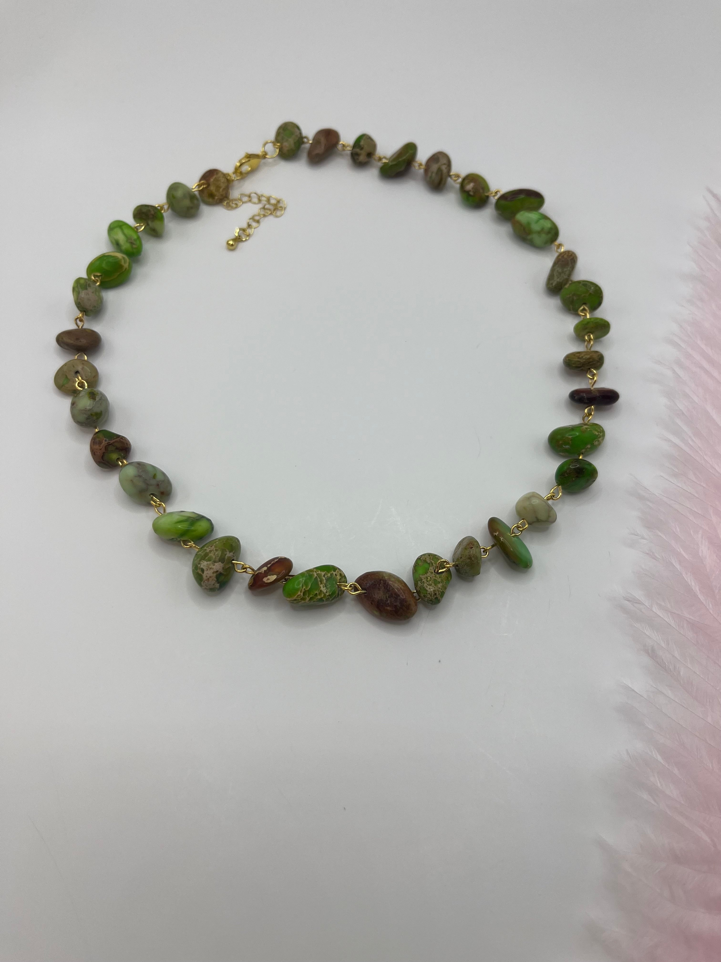 Natural Imperial Jasper 3-in-1 Necklace – Transformable Design