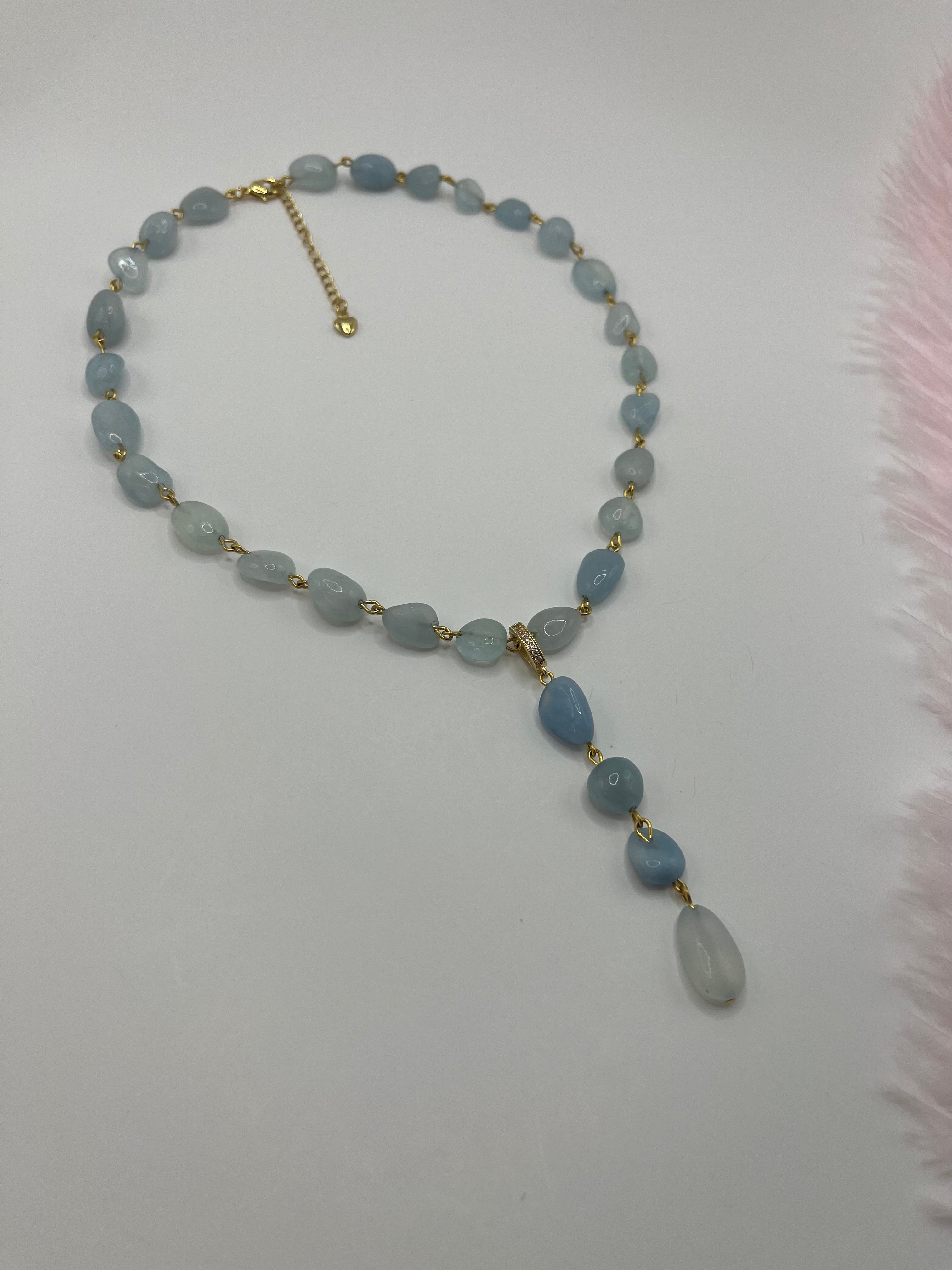 Aquamarine 3-in-1 Necklace – Convertible Design