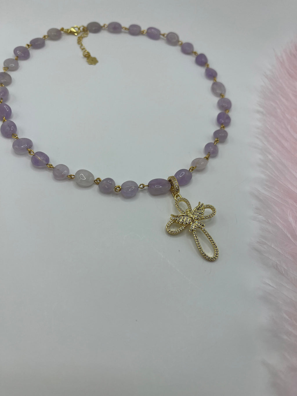 Amethyst 3-in-1 Necklace – Convertible Design, light lilac