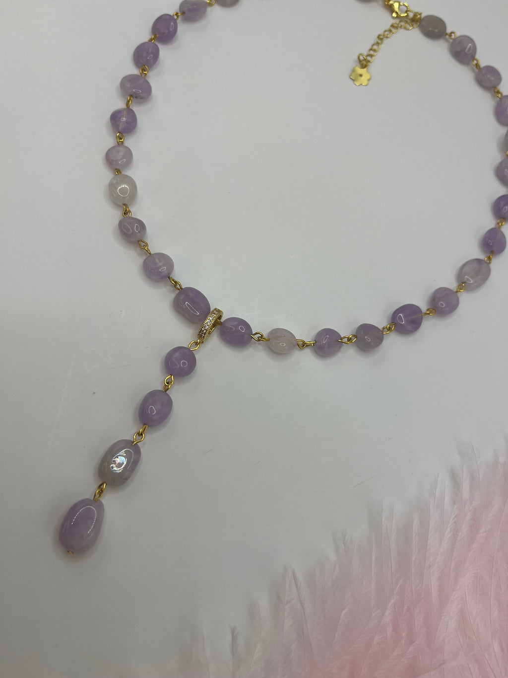 Amethyst 3-in-1 Necklace – Convertible Design, light lilac