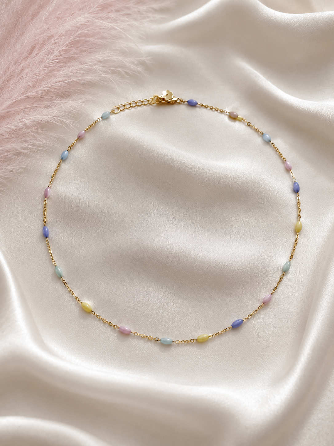 Natural Shell and Pearl Choker Necklace