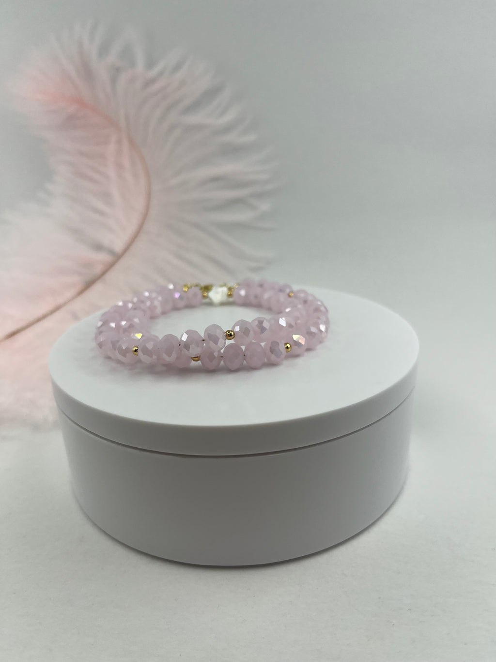 Pink Crystal Choker Necklace – 18K Gold Plated clasp