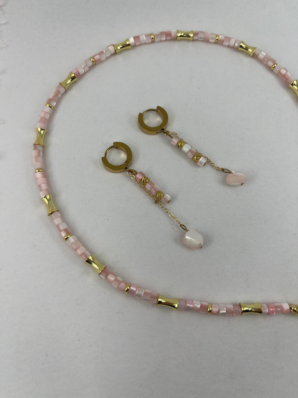 Pink Shell Y-Necklace