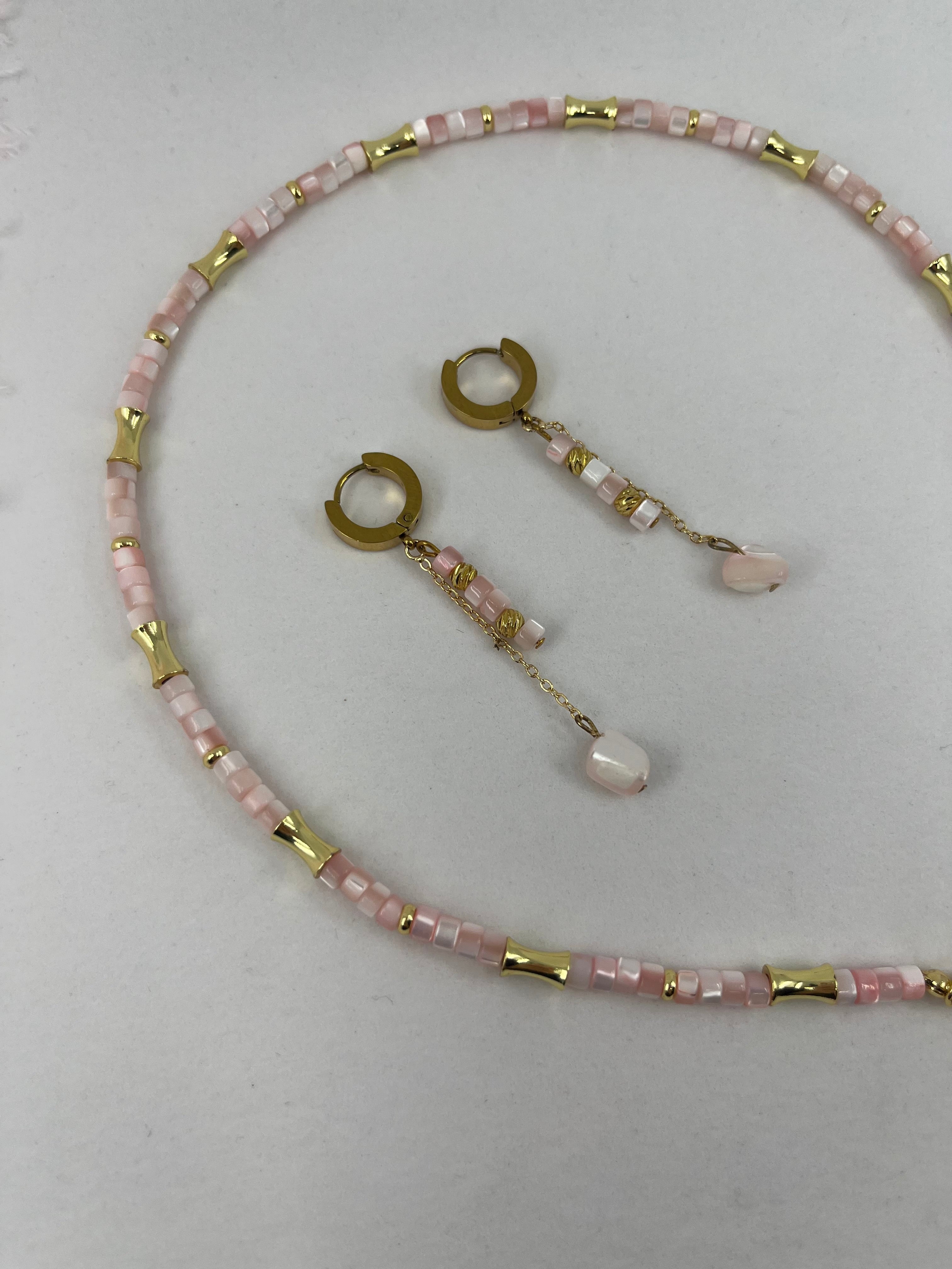 Pink Shell Y-Necklace