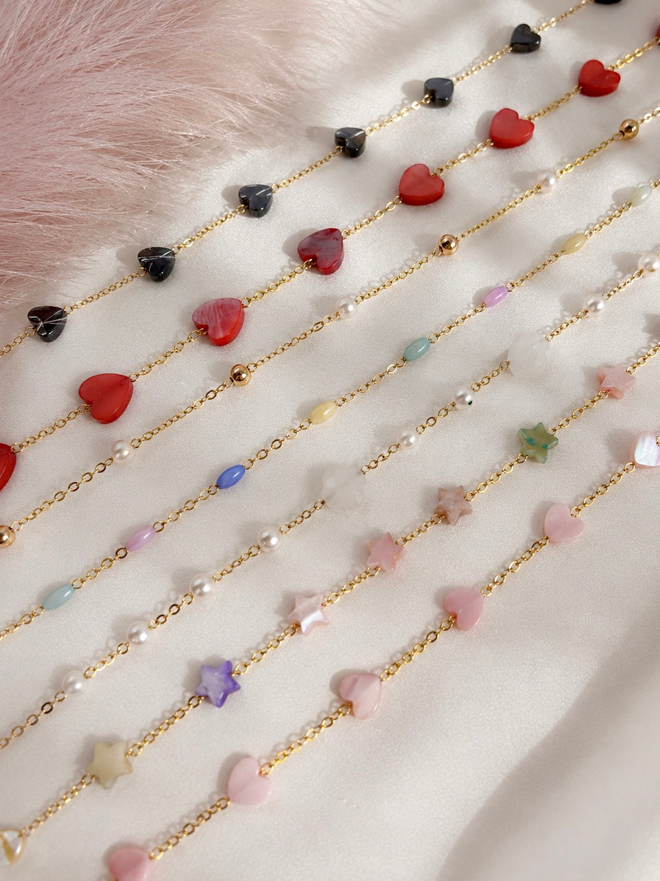 Natural Shell and Pearl Choker Necklace