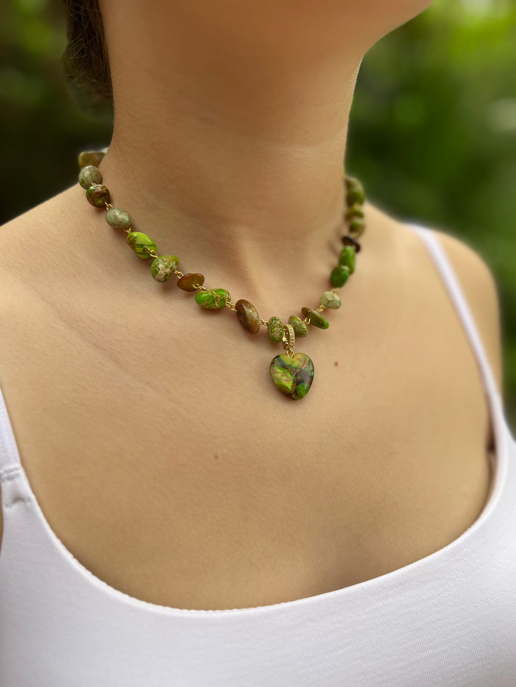 Natural Imperial Jasper 3-in-1 Necklace – Transformable Design