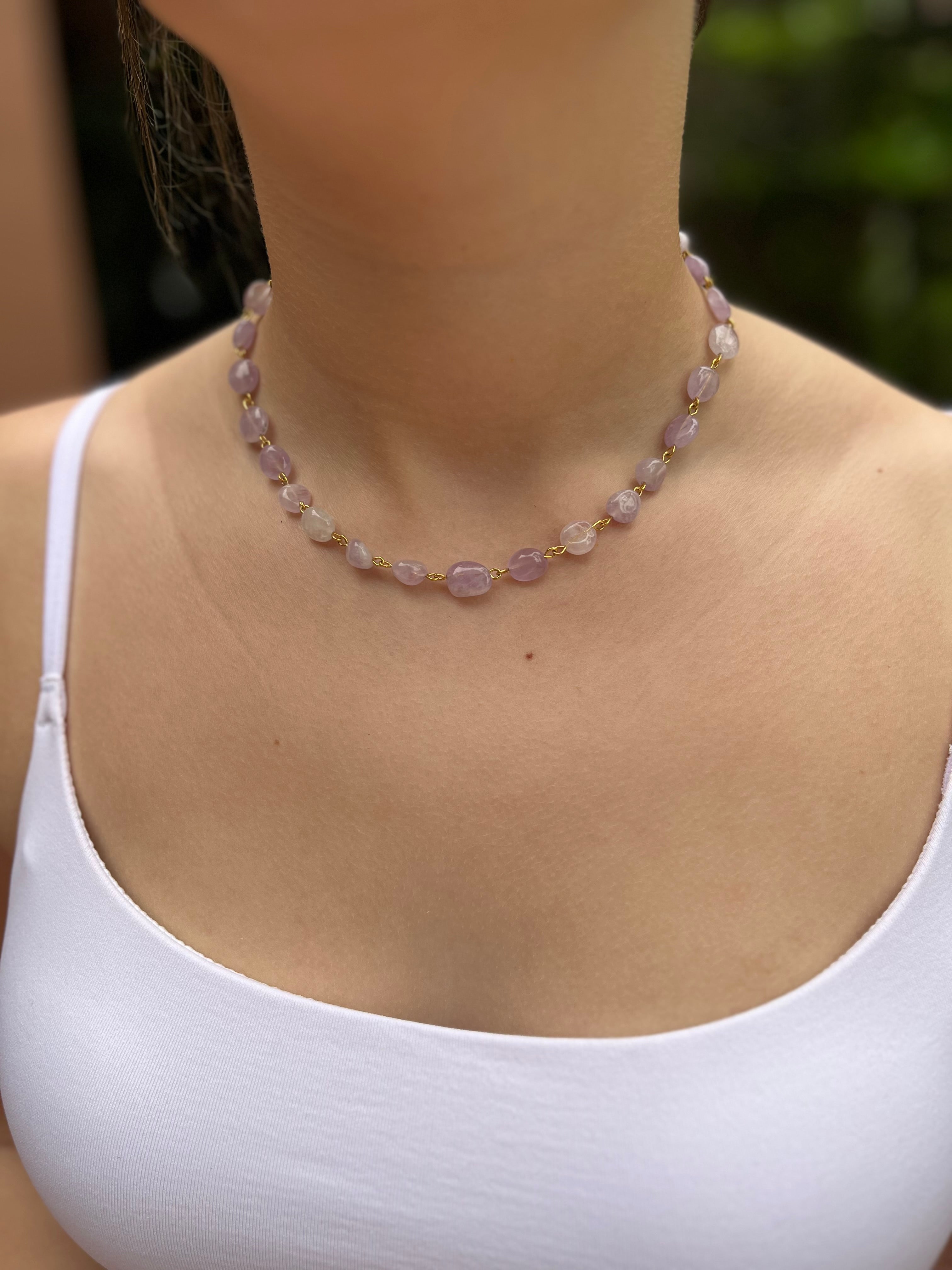 Amethyst 3-in-1 Necklace – Convertible Design, light lilac