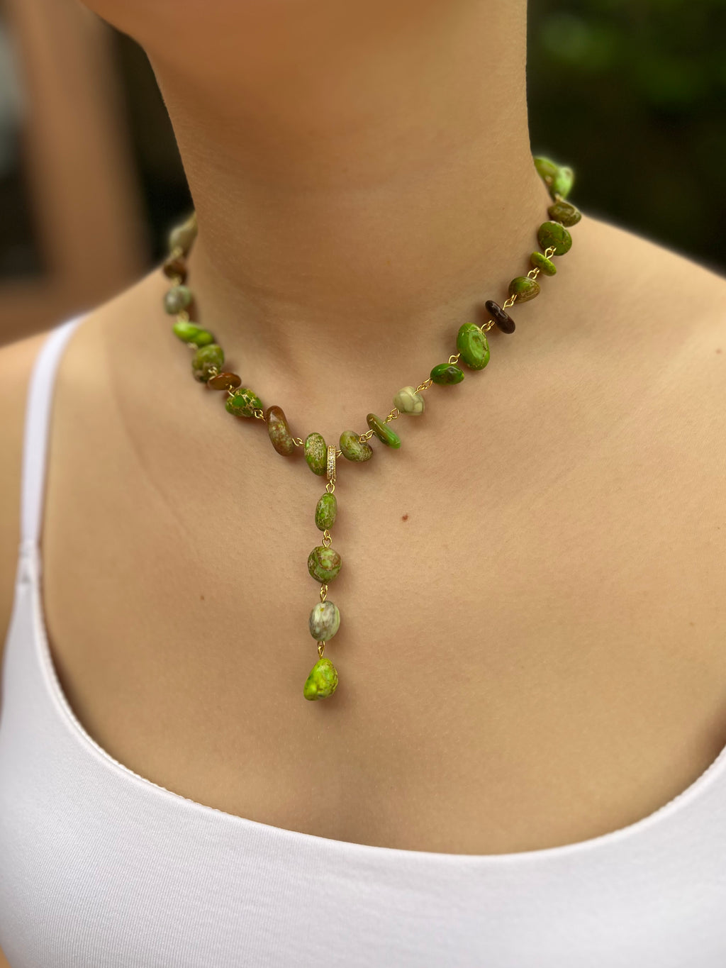 Natural Imperial Jasper 3-in-1 Necklace – Transformable Design