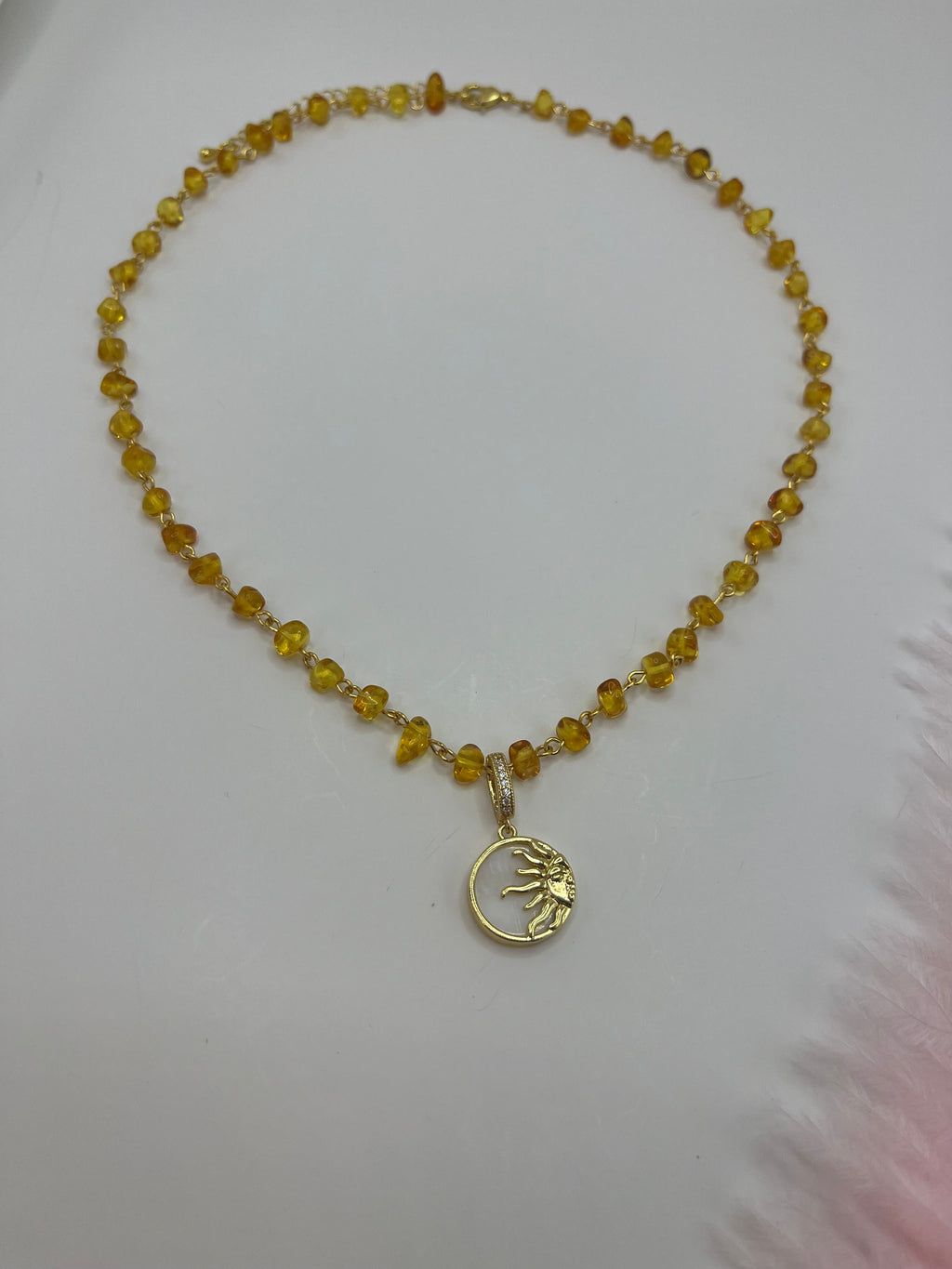 Natural Amber 3-in-1 Necklace – Convertible Design