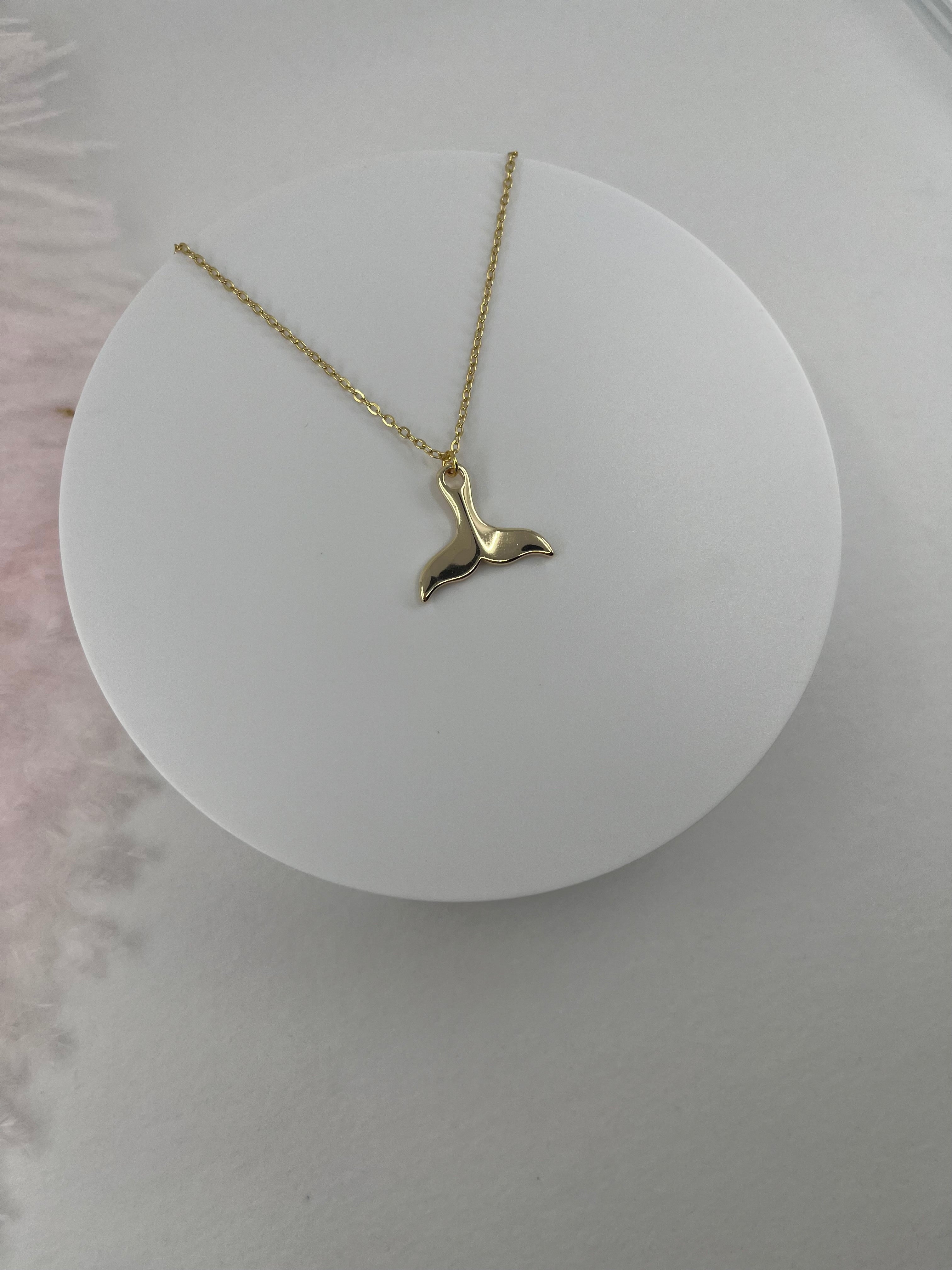 Mermaid tail Choker Necklace, Real 18K Gold Plated