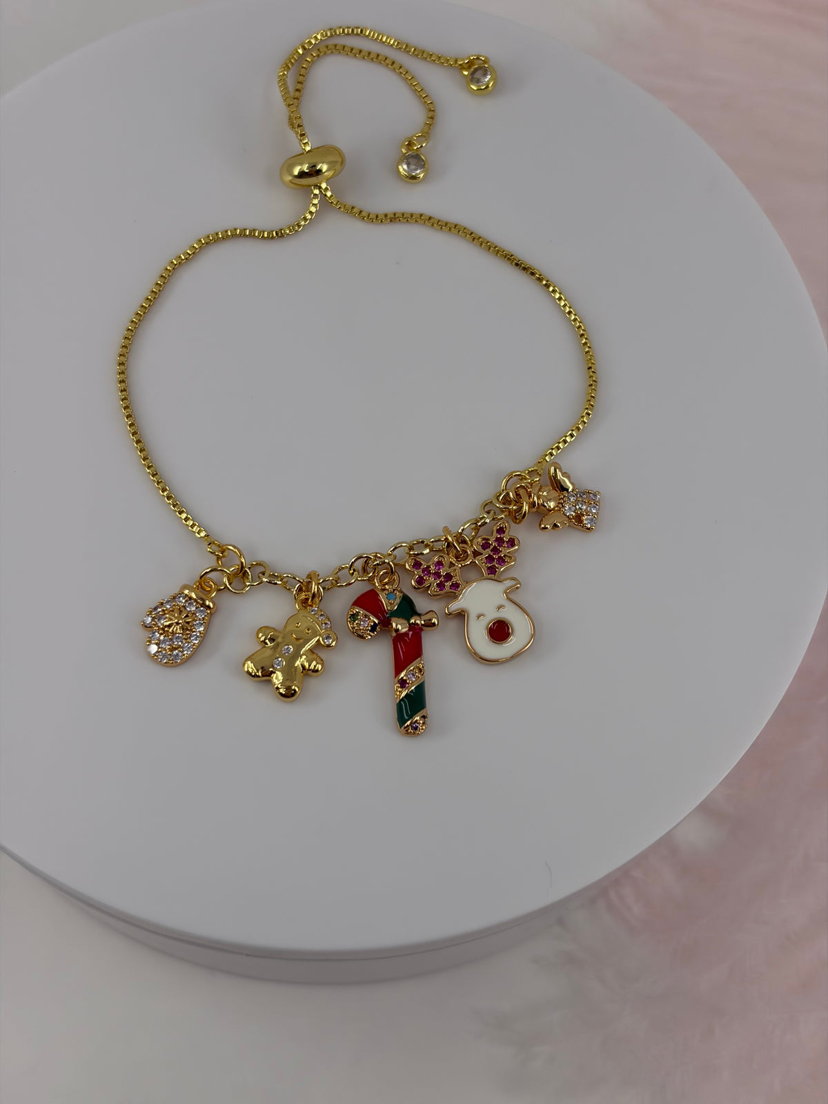 Christmas bracelet with slider chain