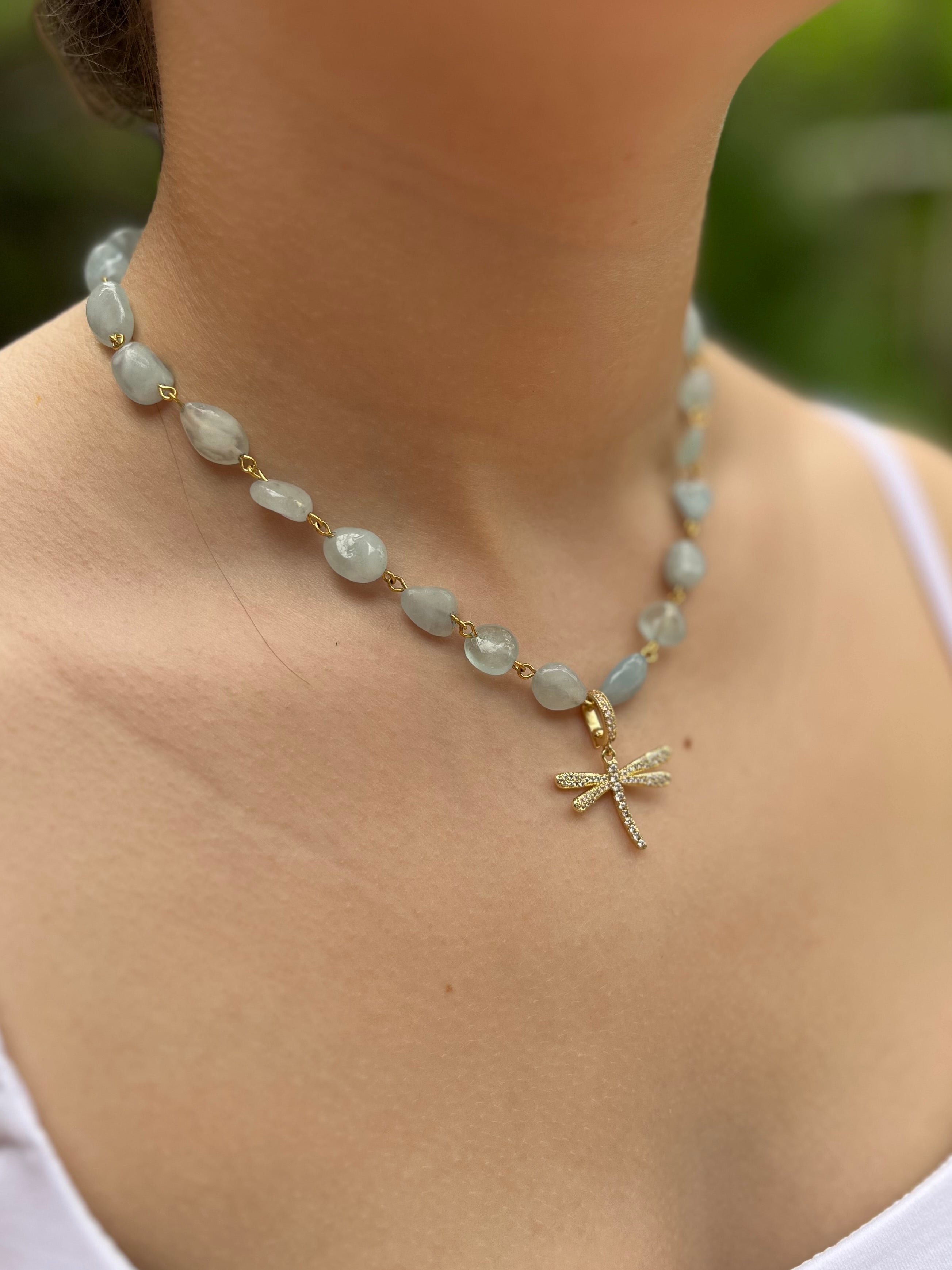Aquamarine 3-in-1 Necklace – Convertible Design