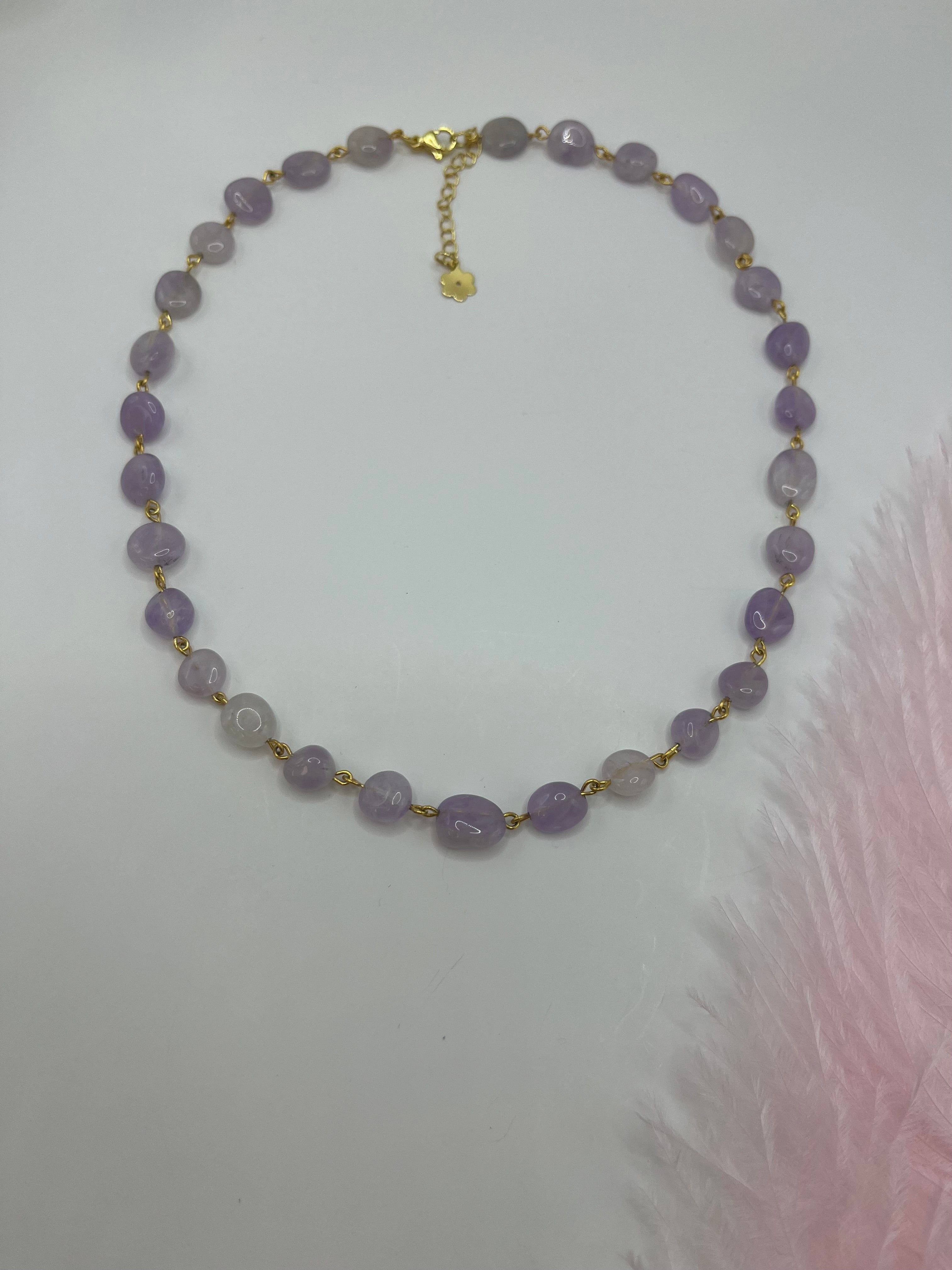 Amethyst 3-in-1 Necklace – Convertible Design, light lilac