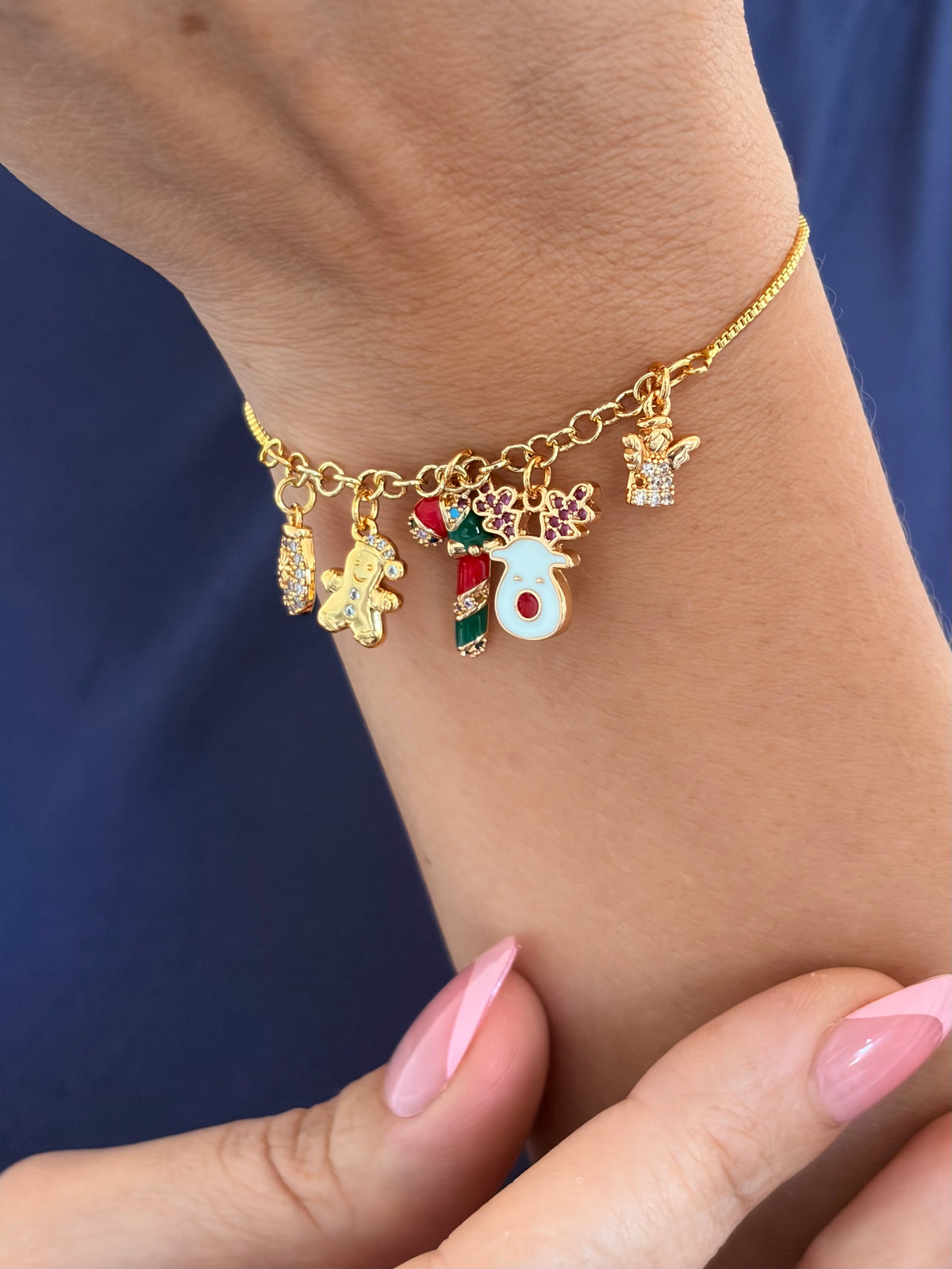 Christmas bracelet with slider chain