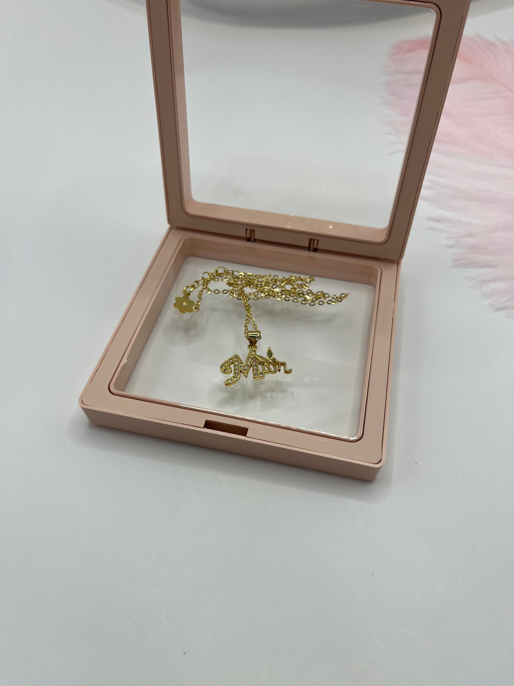 Mothers Necklace, pendant  Real 18K Gold Plated